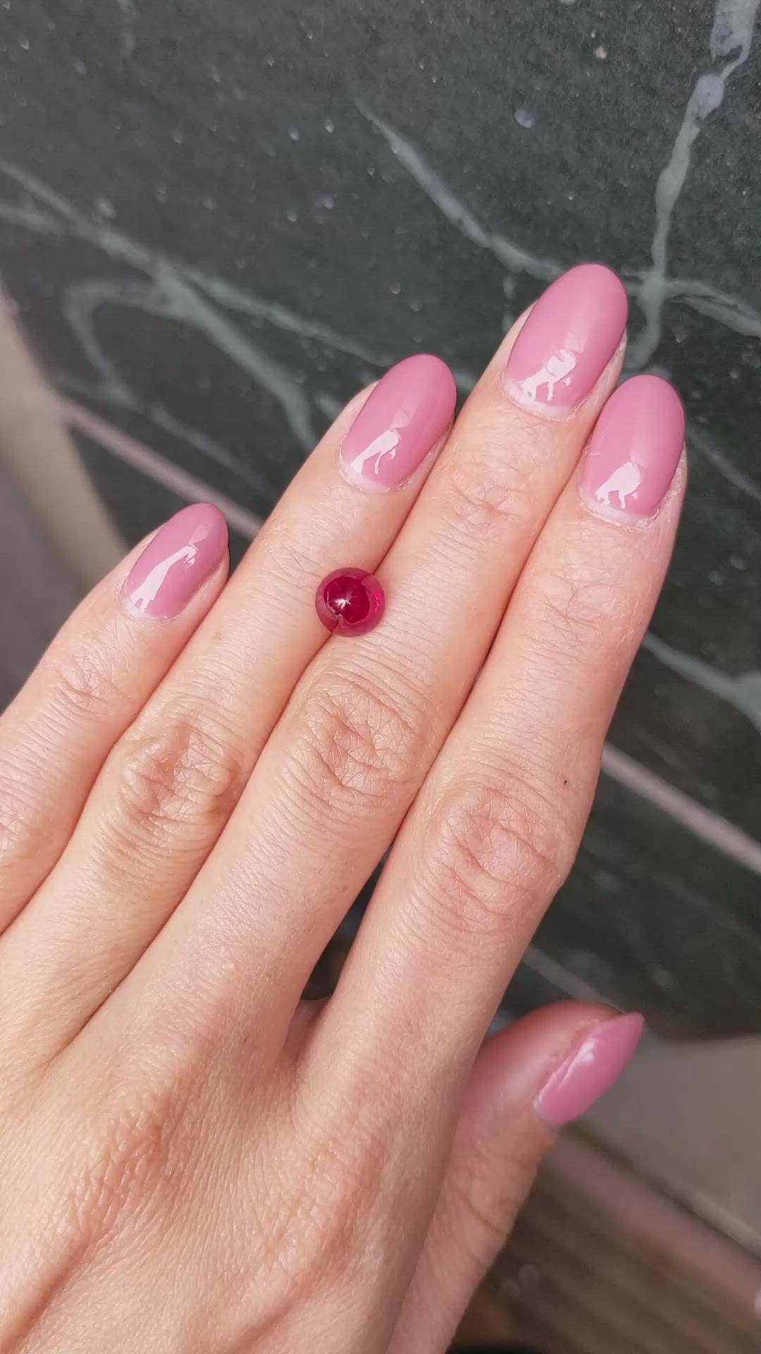 2.33 Ct. Cabochon Ruby from Mozambique Size Video