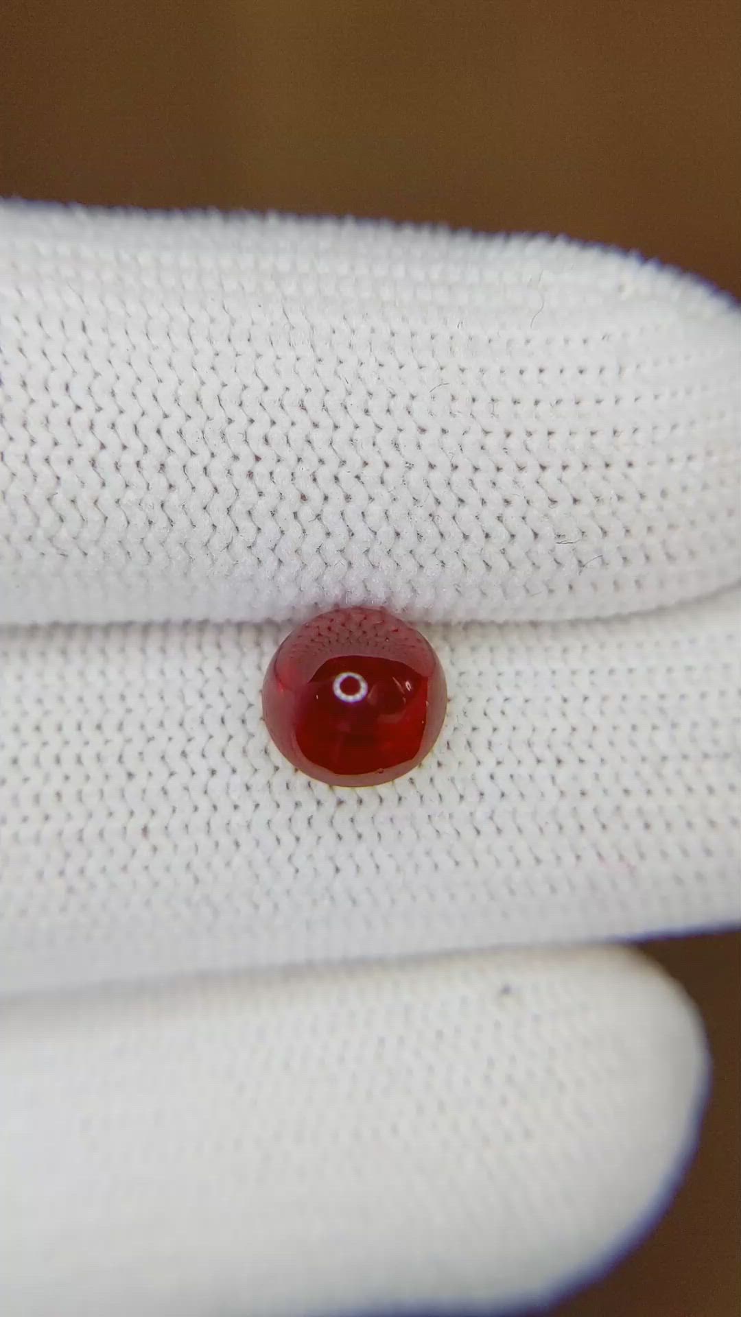 2.33 Ct. Cabochon Ruby from Mozambique Size Video