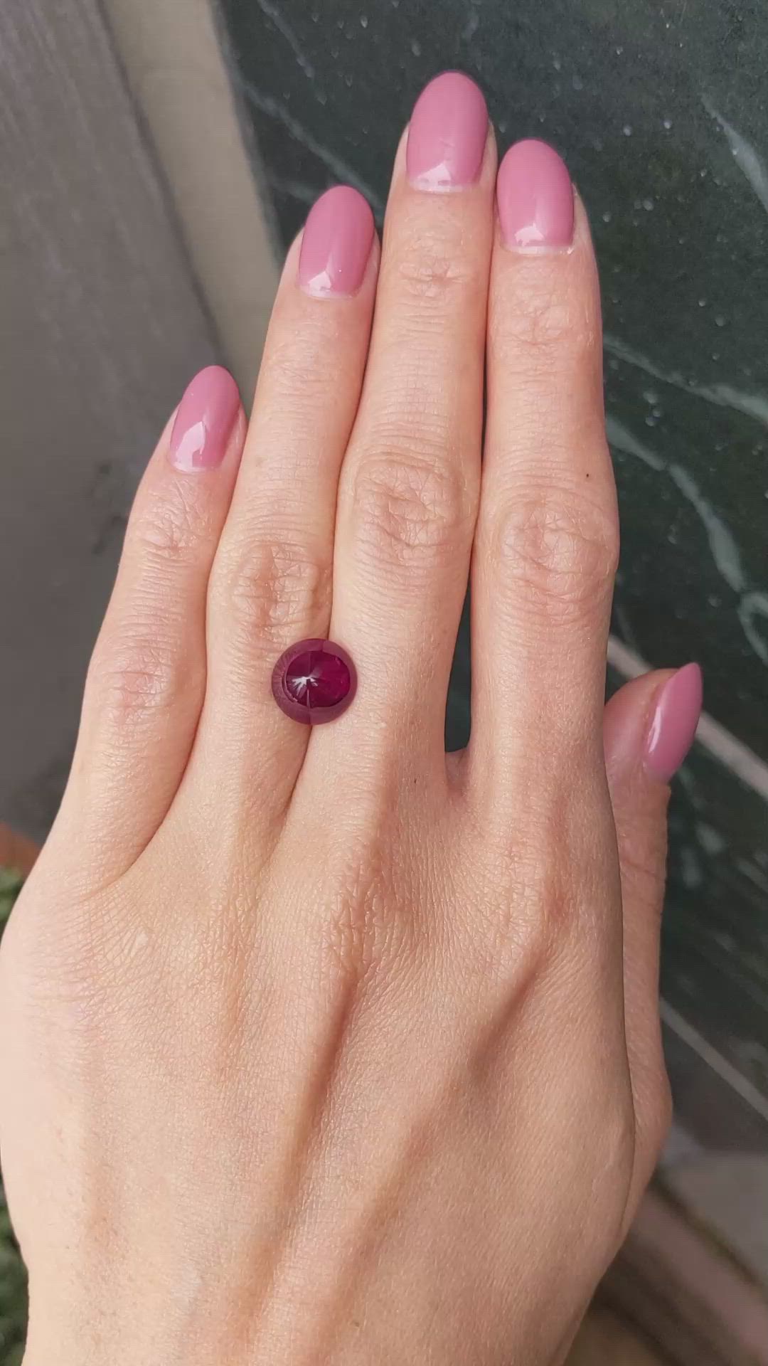 4.72 Ct. Cabochon Ruby from Mozambique Size Video