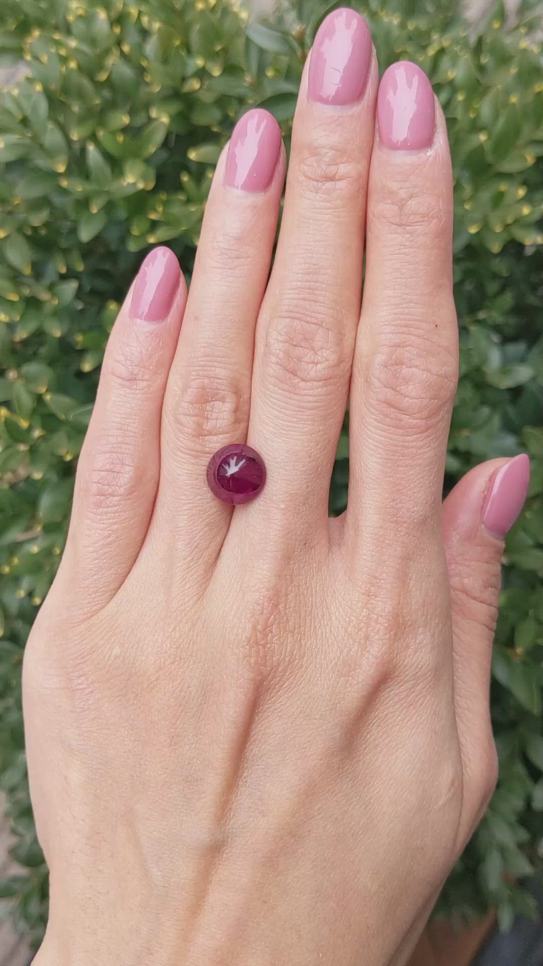 4.72 Ct. Cabochon Ruby from Mozambique Size Video