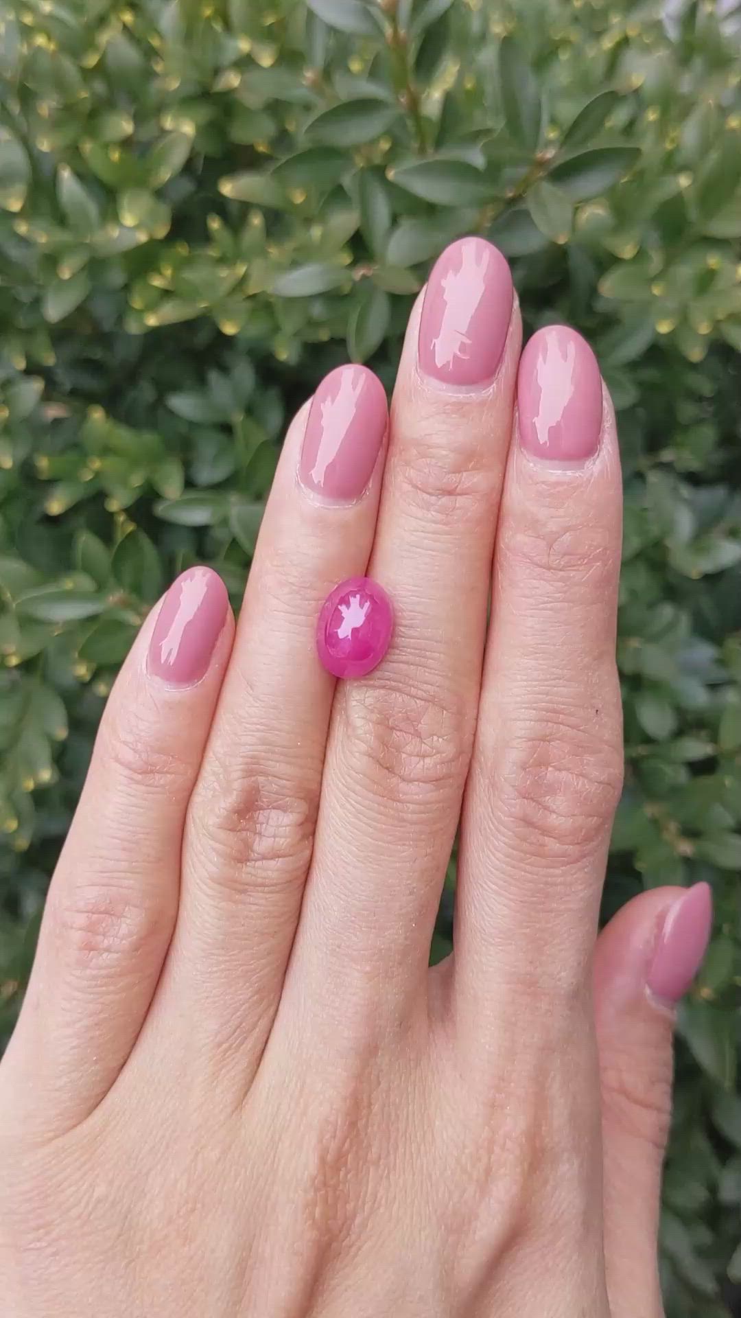 6.05 Ct. Cabochon Ruby from Mozambique Size Video