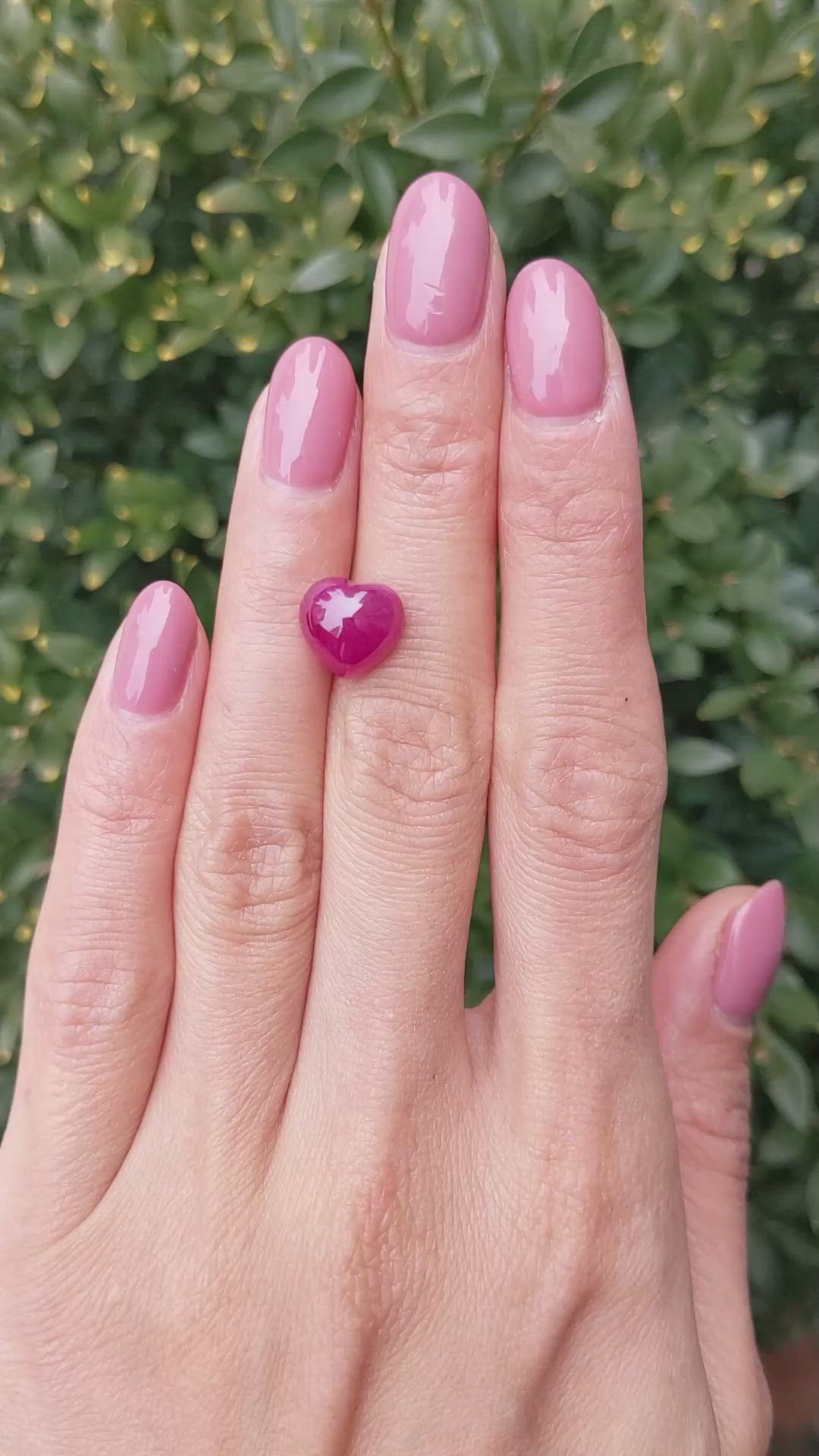 6.09 Ct. Cabochon Ruby from Mozambique Size Video