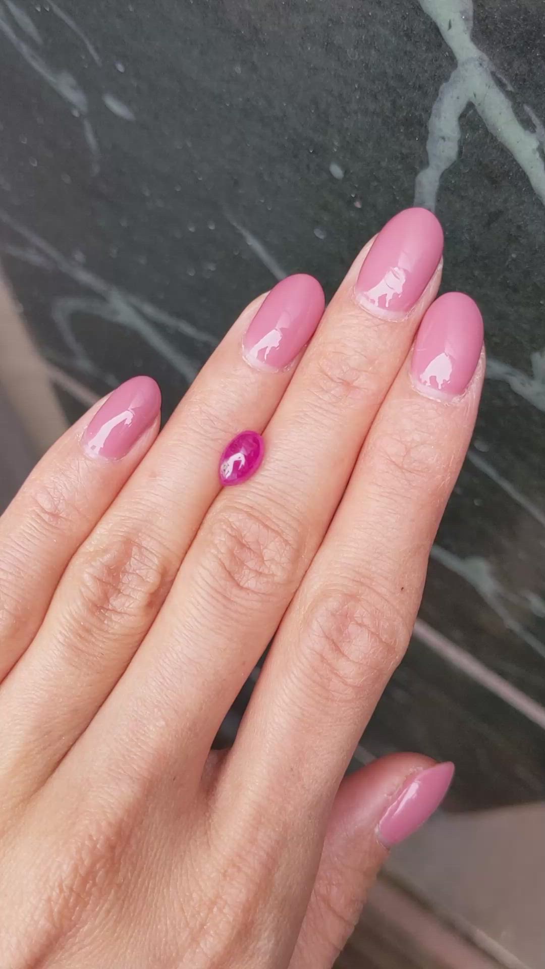 1.61 Ct. Cabochon Ruby from Mozambique Size Video