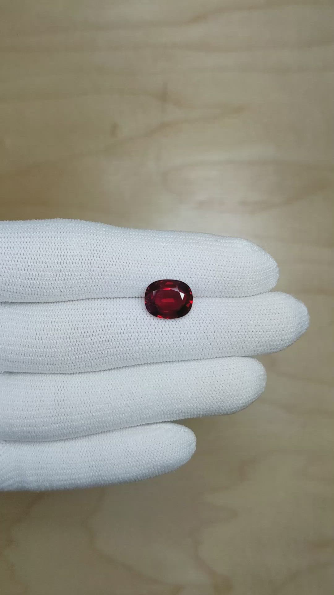 4.04 Ct. Ruby from Mozambique Size Video