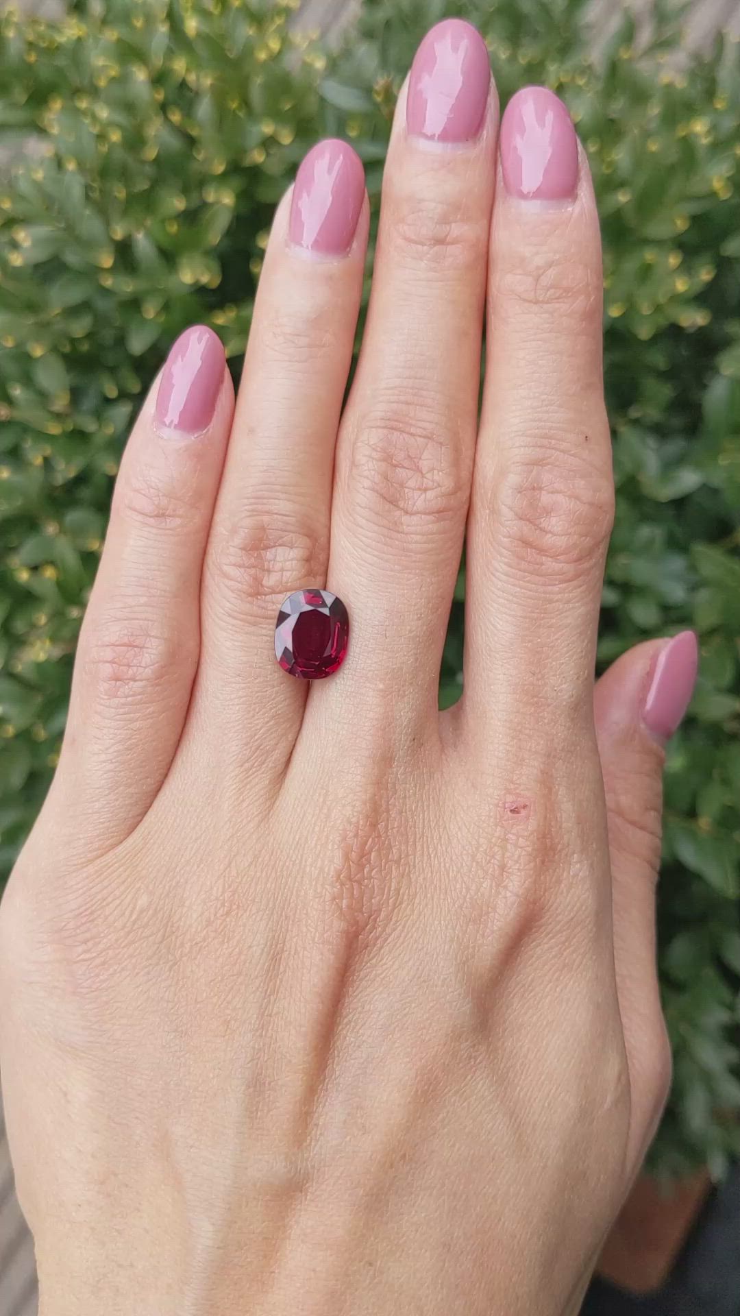 4.04 Ct. Ruby from Mozambique Size Video
