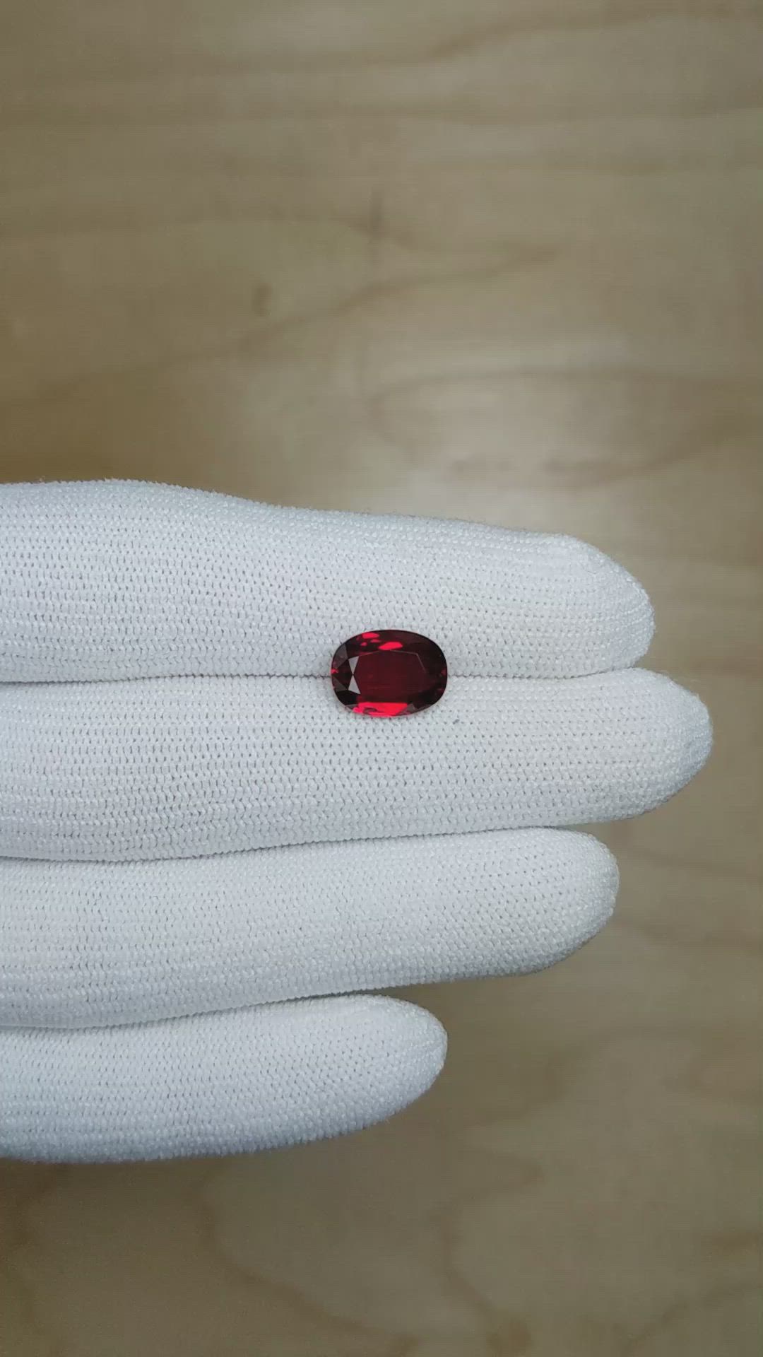 4.02 Ct. Ruby from Mozambique Size Video