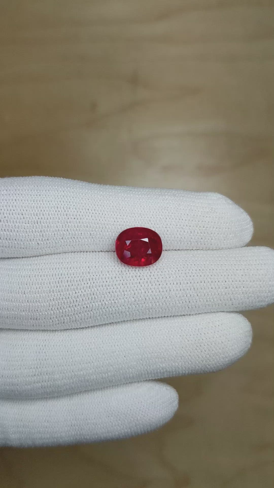5.10 Ct. Ruby from Mozambique Size Video