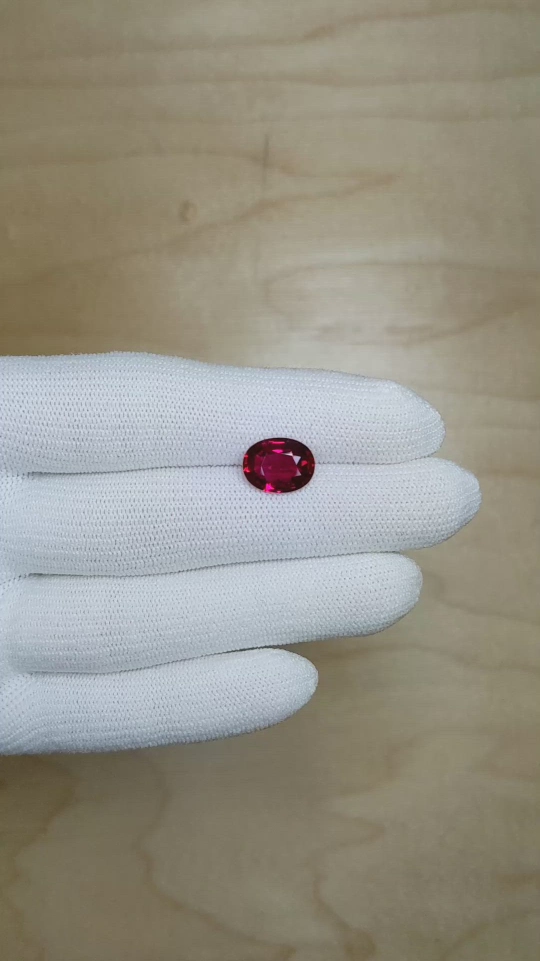 4.03 Ct. Ruby from Mozambique Size Video