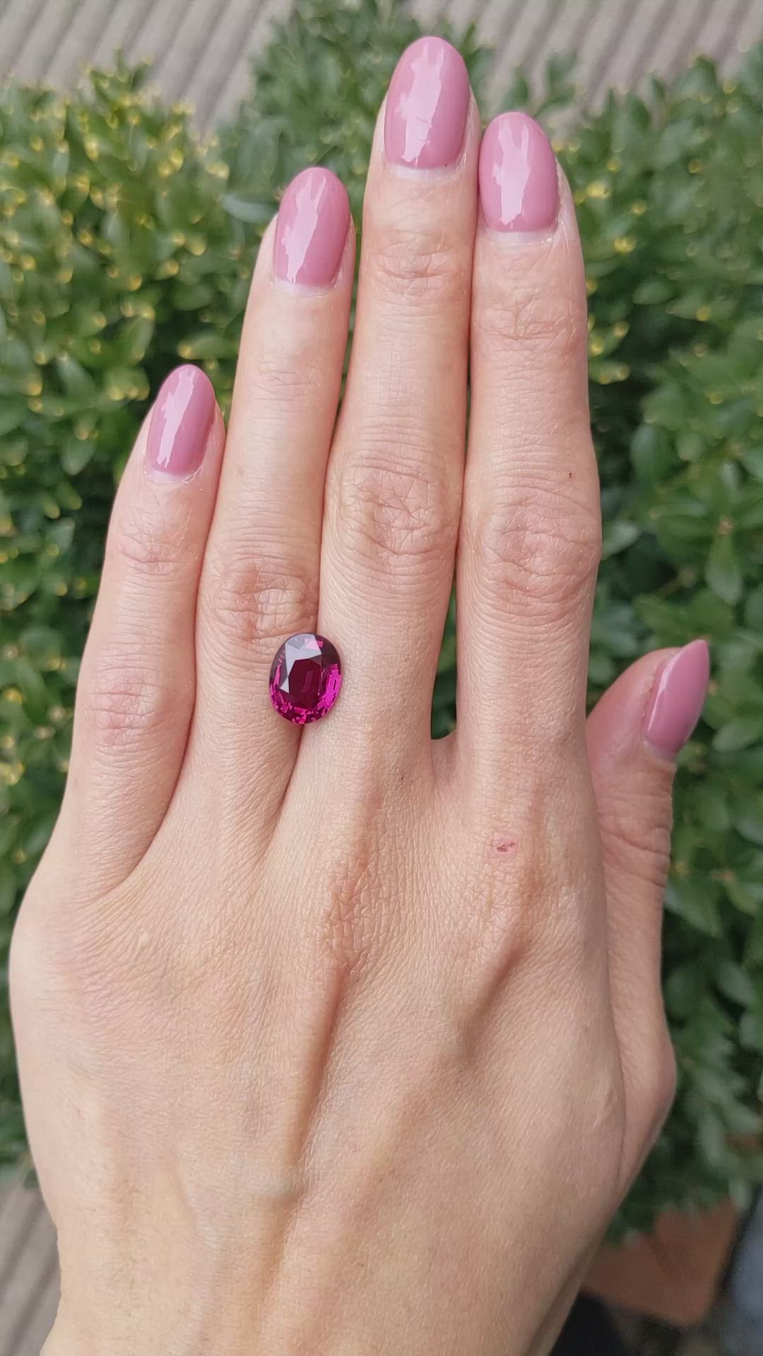 4.03 Ct. Ruby from Mozambique Size Video