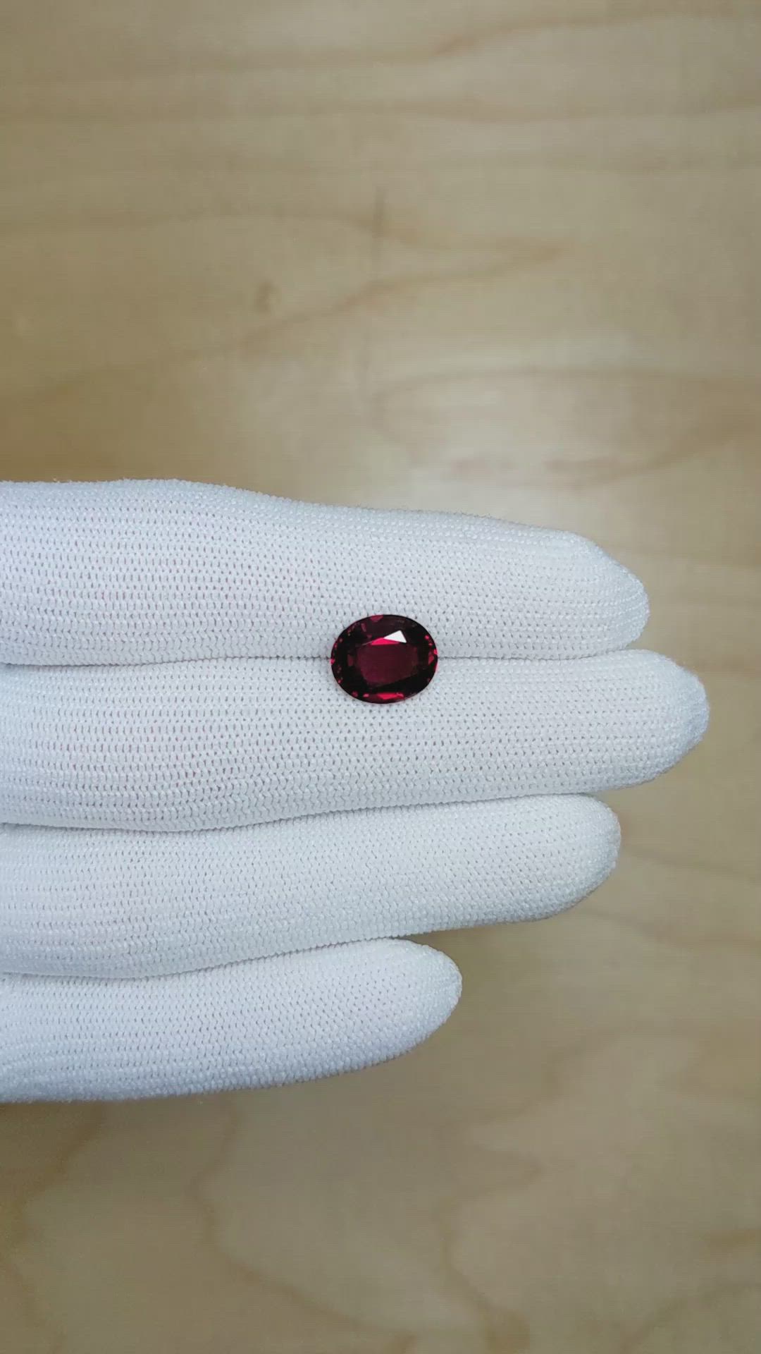 4.03 Ct. Ruby from Mozambique Size Video