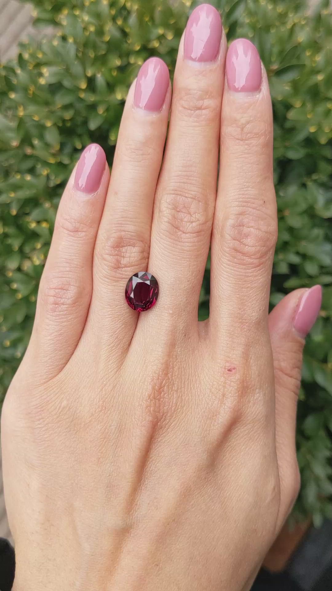 4.03 Ct. Ruby from Mozambique Size Video