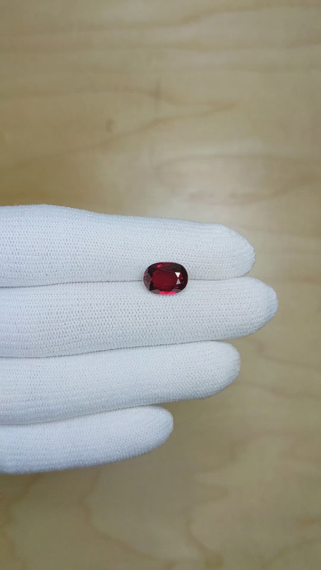4.01 Ct. Ruby from Mozambique Size Video