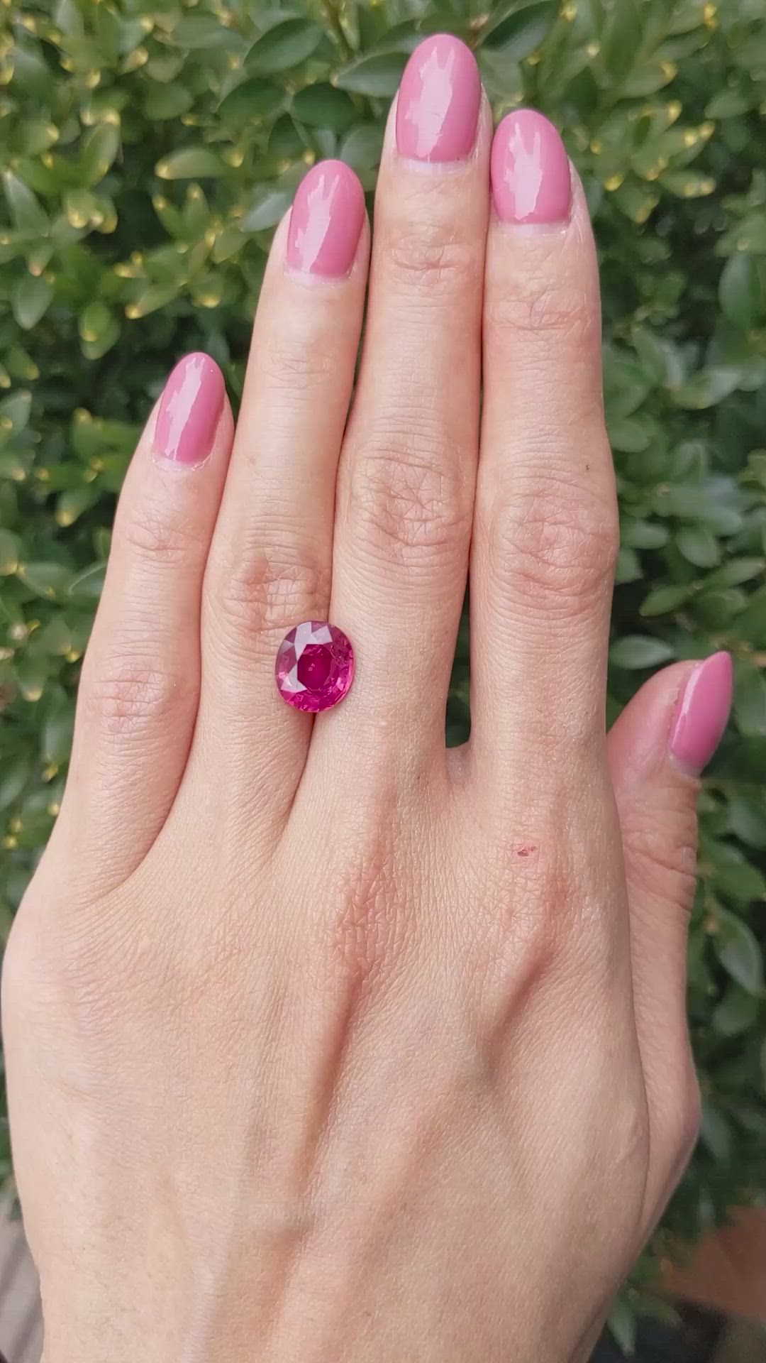 4.26 Ct. Ruby from Mozambique Size Video