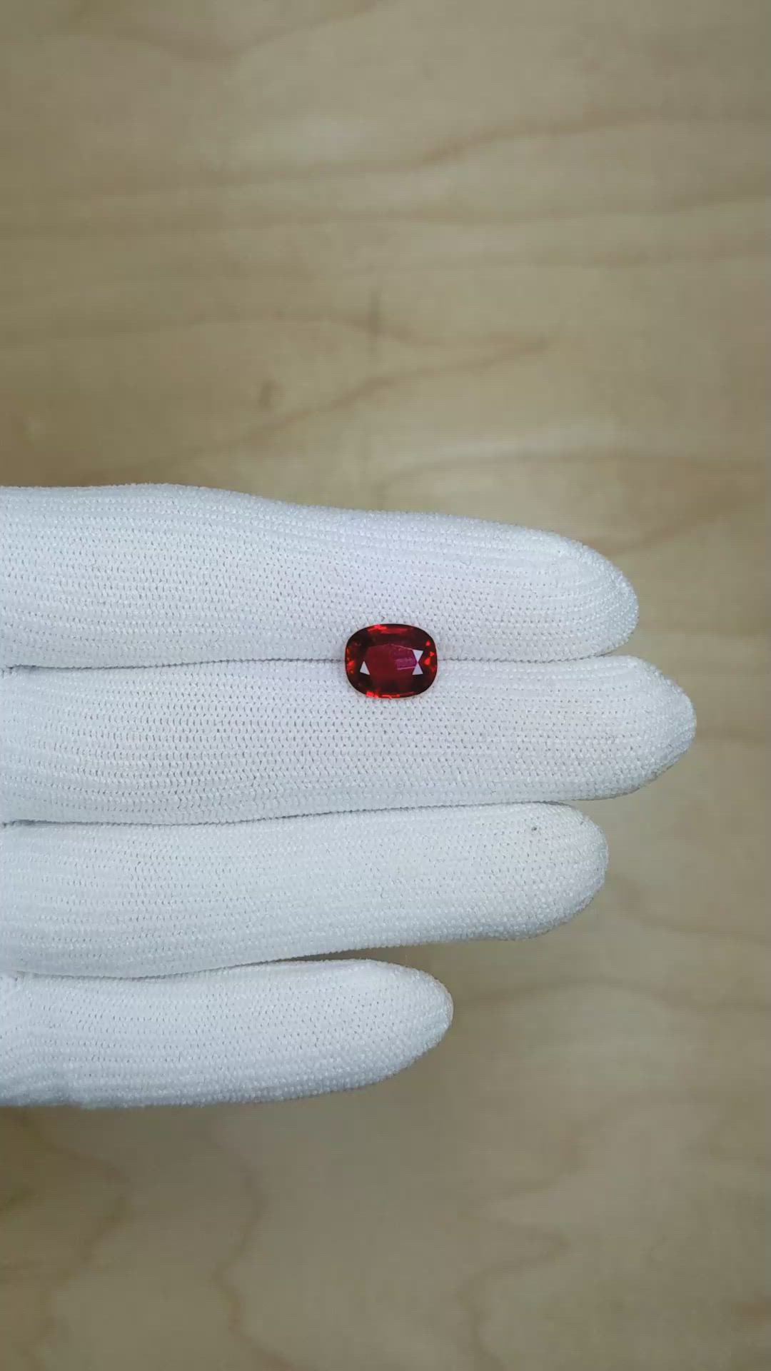 3.04 Ct. Ruby from Mozambique Size Video
