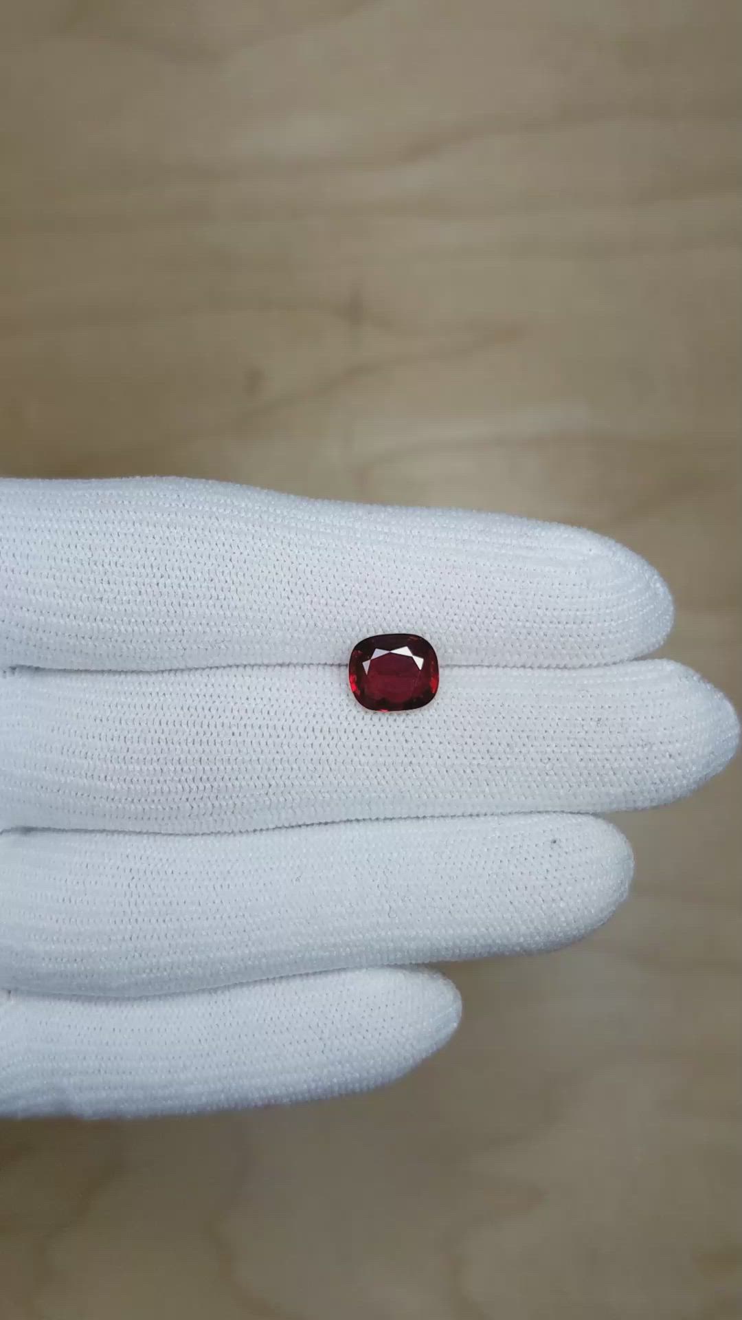 3.00 Ct. Ruby from Mozambique Size Video