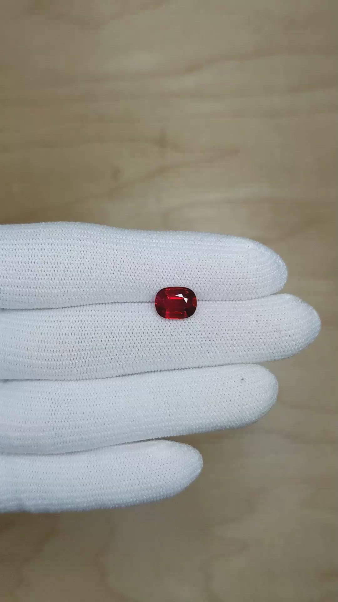 3.02 Ct. Ruby from Mozambique Size Video