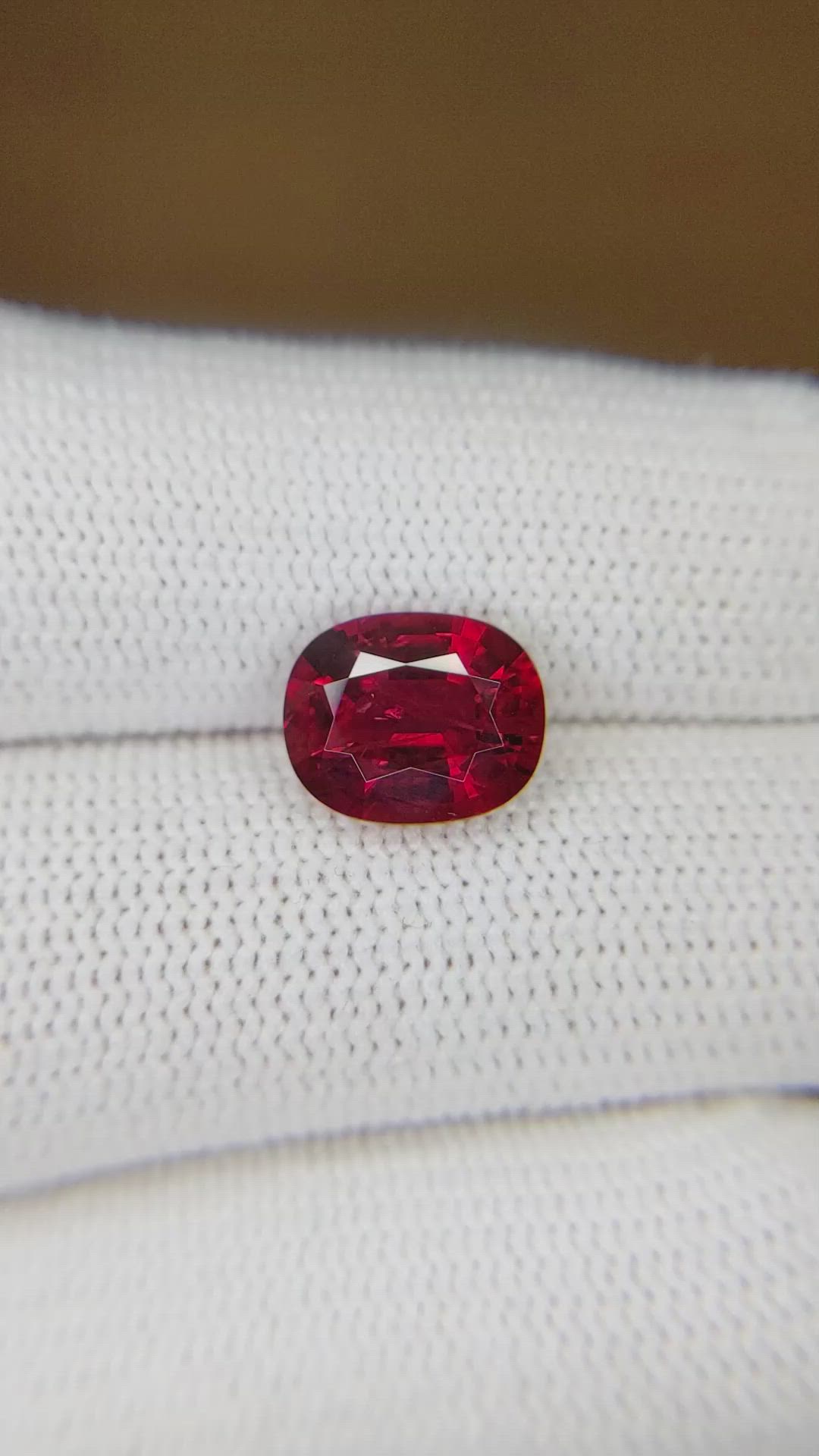 3.31 Ct. Ruby from Mozambique Size Video