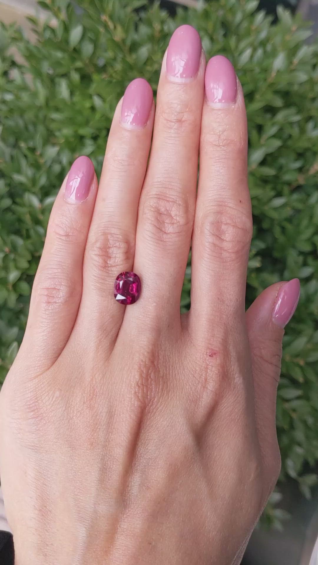 3.31 Ct. Ruby from Mozambique Size Video