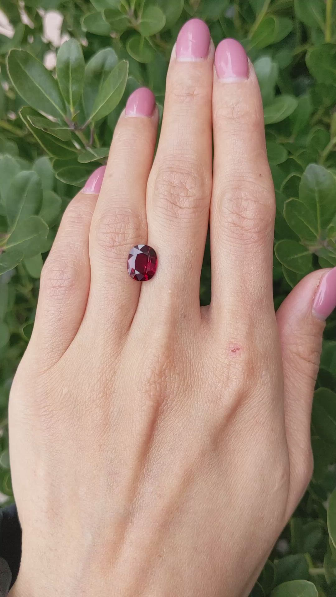3.05 Ct. Ruby from Mozambique Size Video