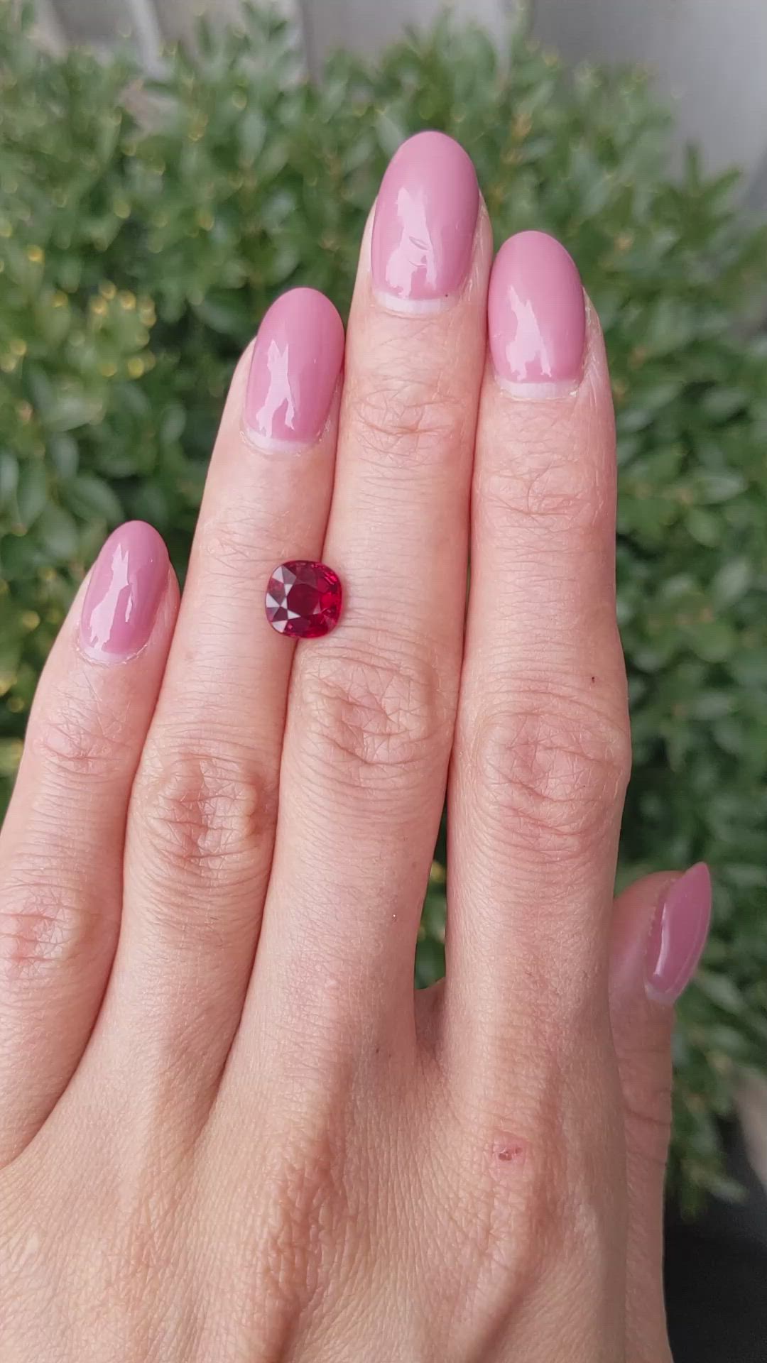 2.18 Ct. Ruby from Mozambique Size Video