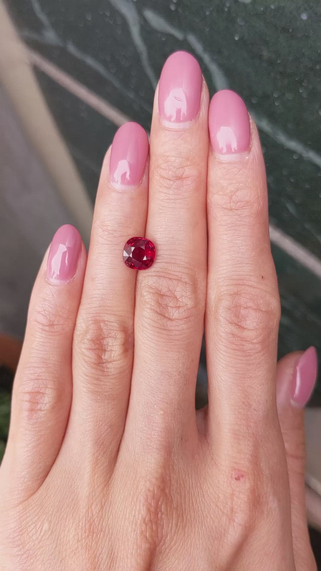 2.18 Ct. Ruby from Mozambique Size Video