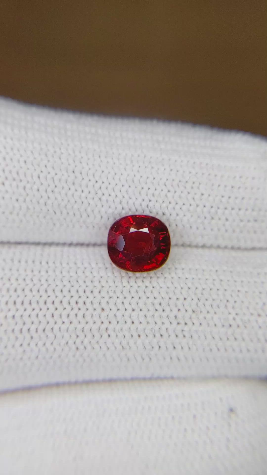 2.04 Ct. Ruby from Mozambique Size Video