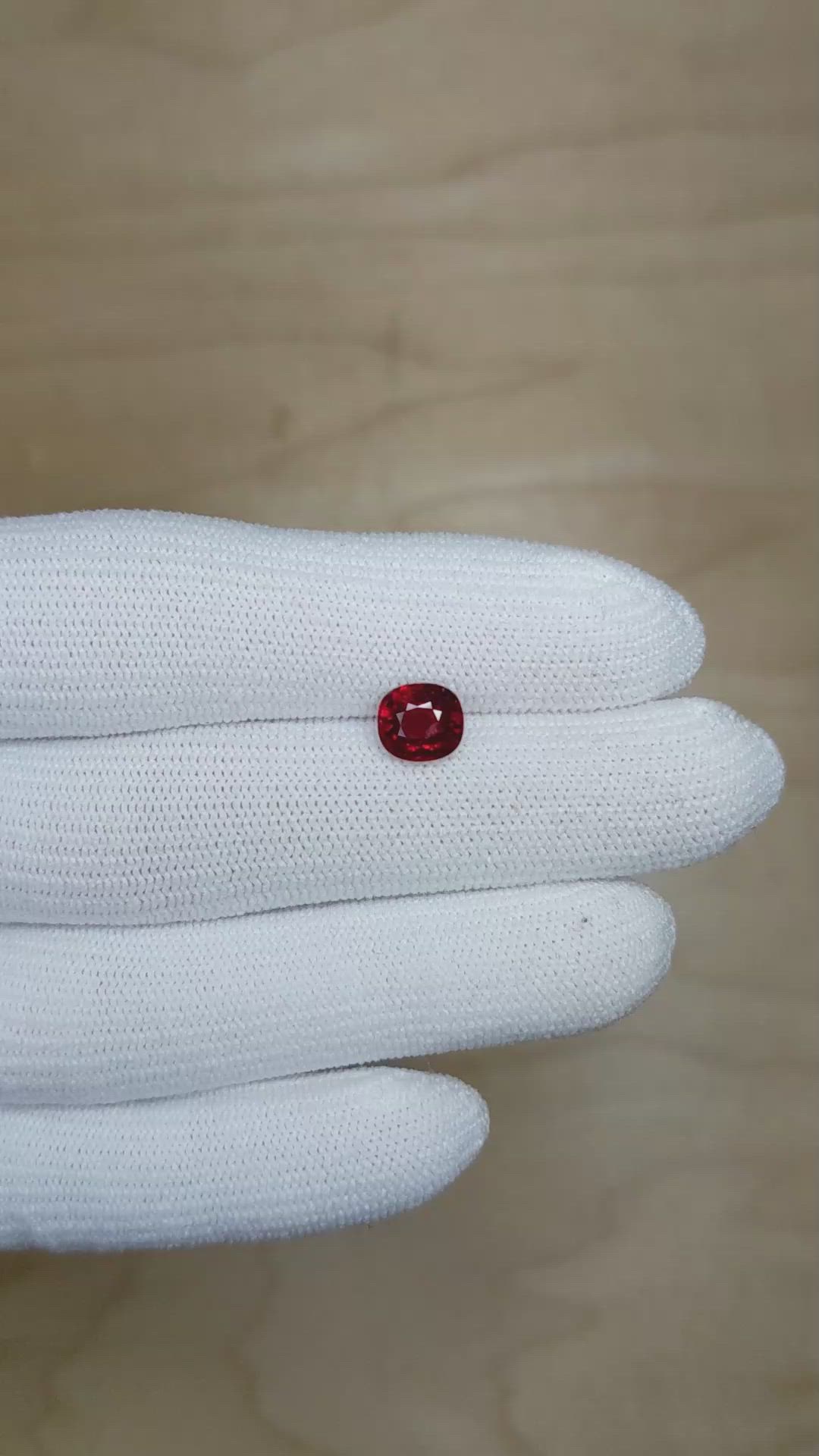 2.04 Ct. Ruby from Mozambique Size Video