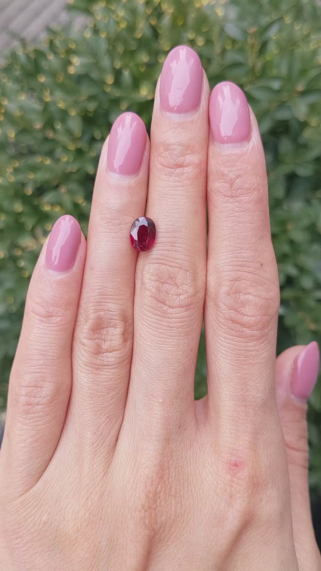 2.06 Ct. Ruby from Mozambique Size Video