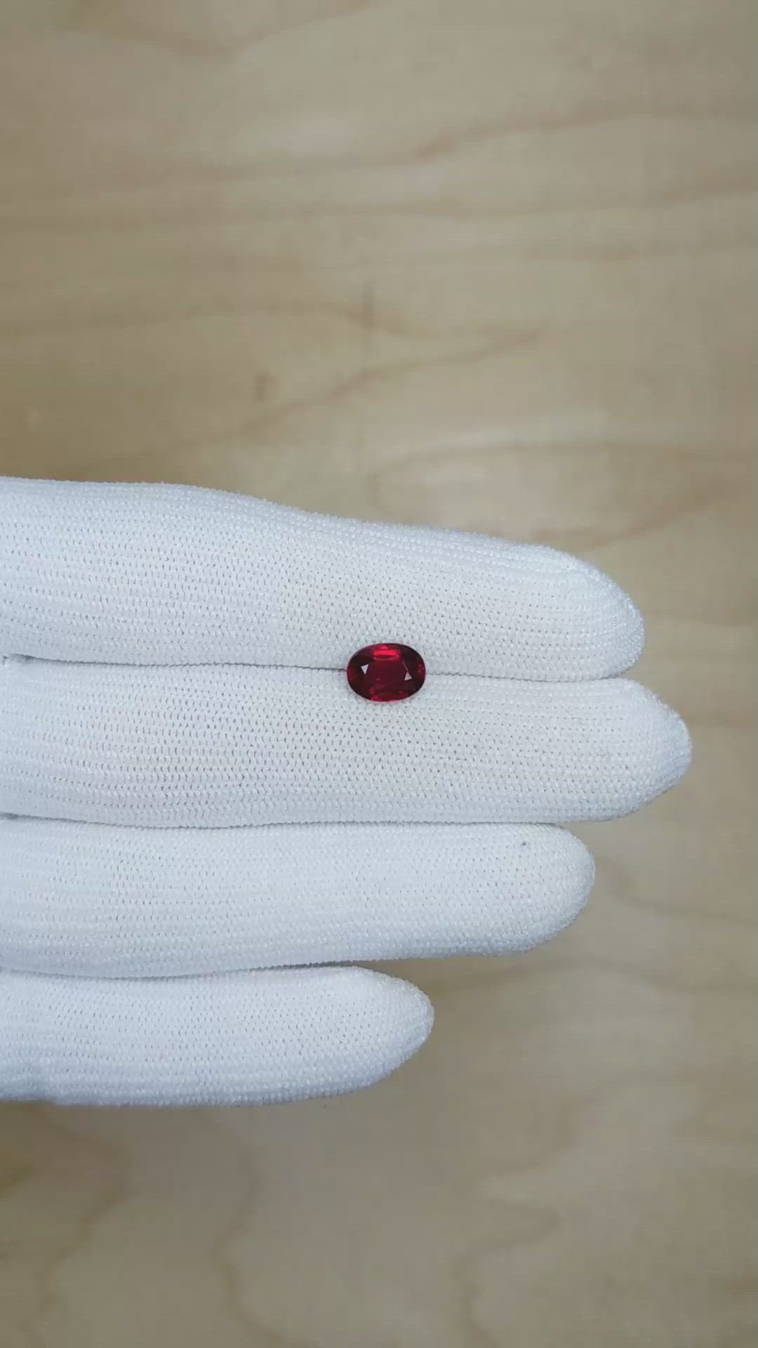 2.06 Ct. Ruby from Mozambique Size Video