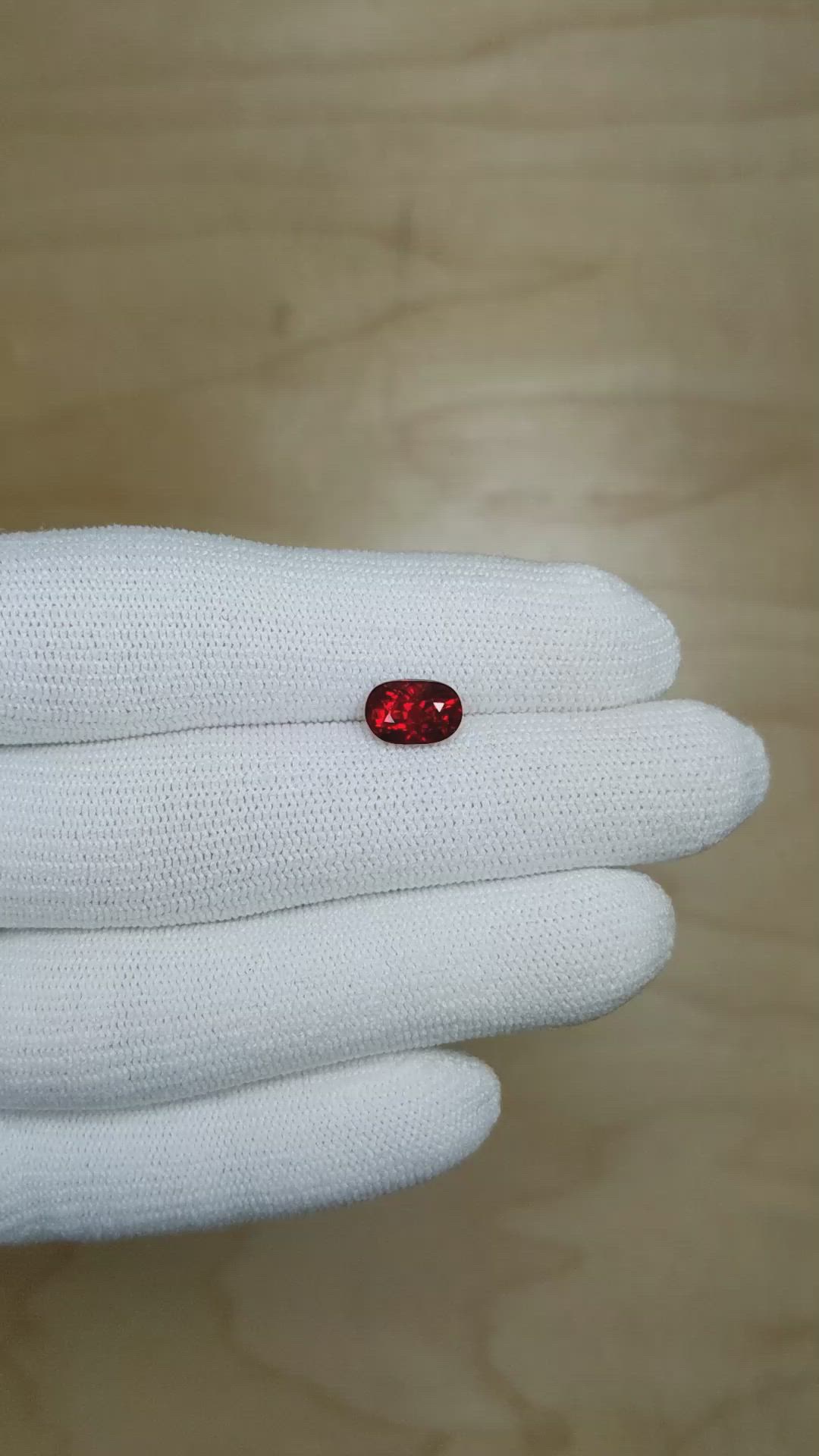 2.05 Ct. Ruby from Mozambique Size Video