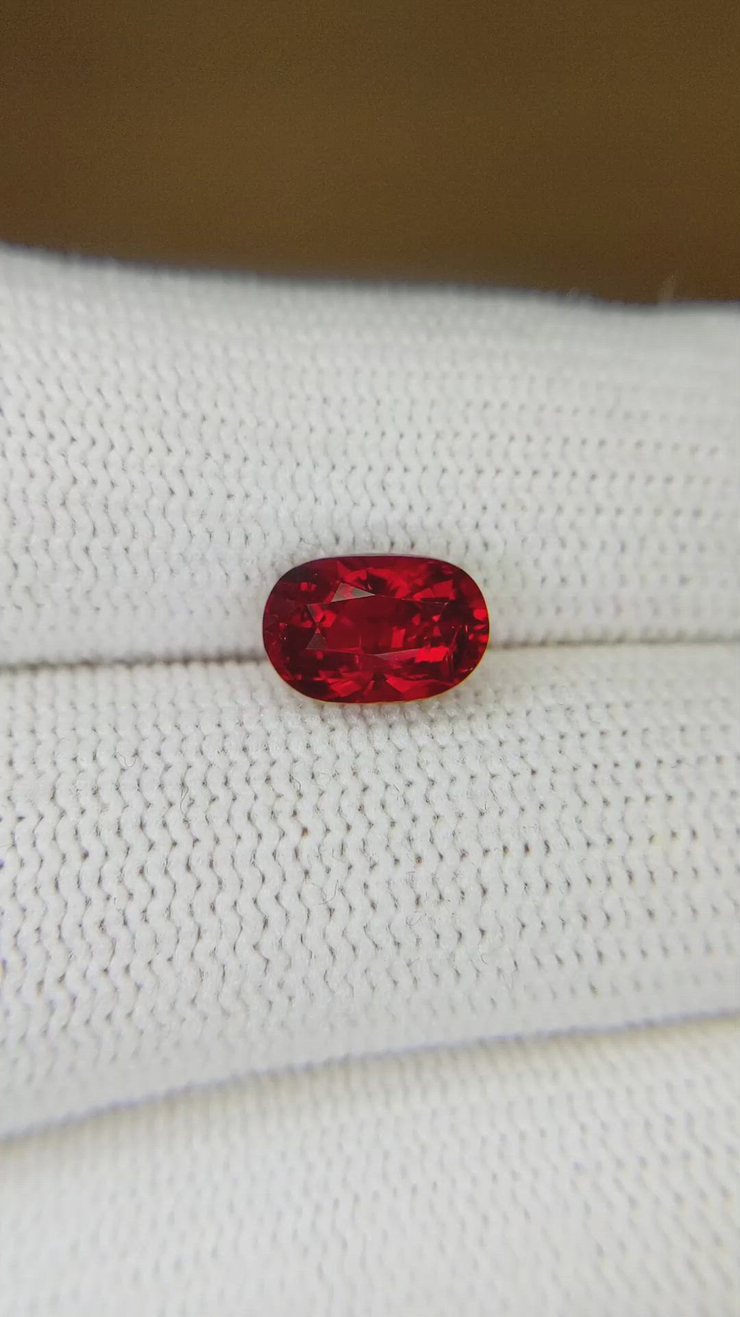 2.05 Ct. Ruby from Mozambique Size Video