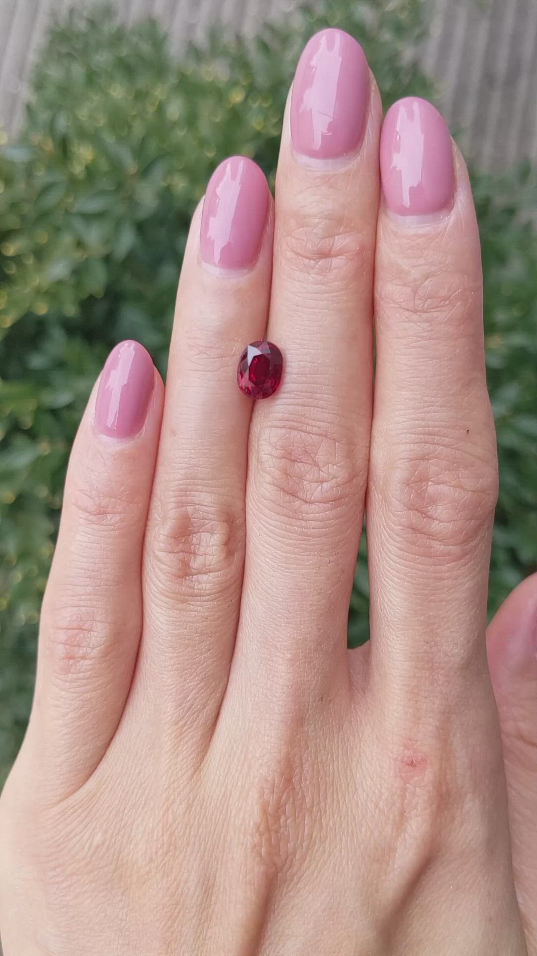 2.07 Ct. Ruby from Mozambique Size Video