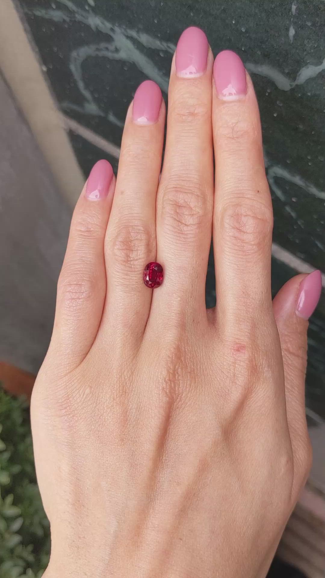 2.07 Ct. Ruby from Mozambique Size Video