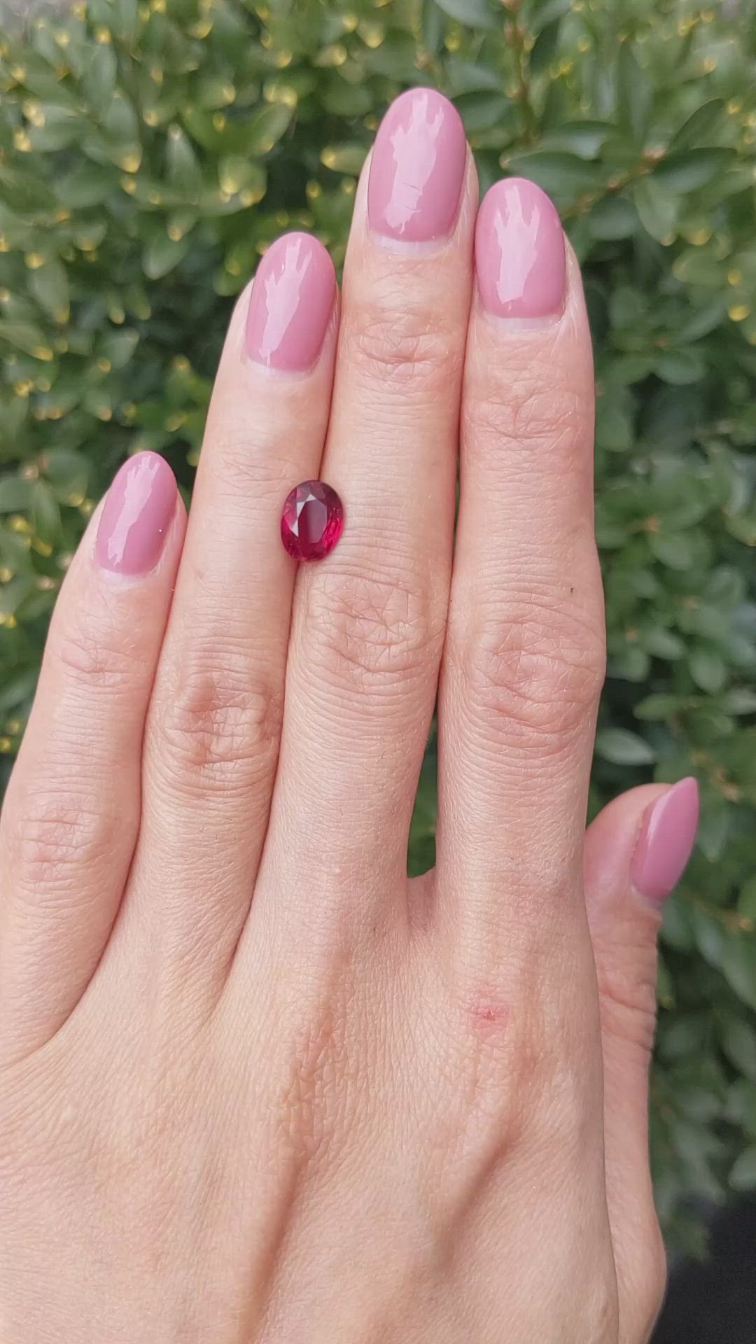 2.14 Ct. Ruby from Mozambique Size Video