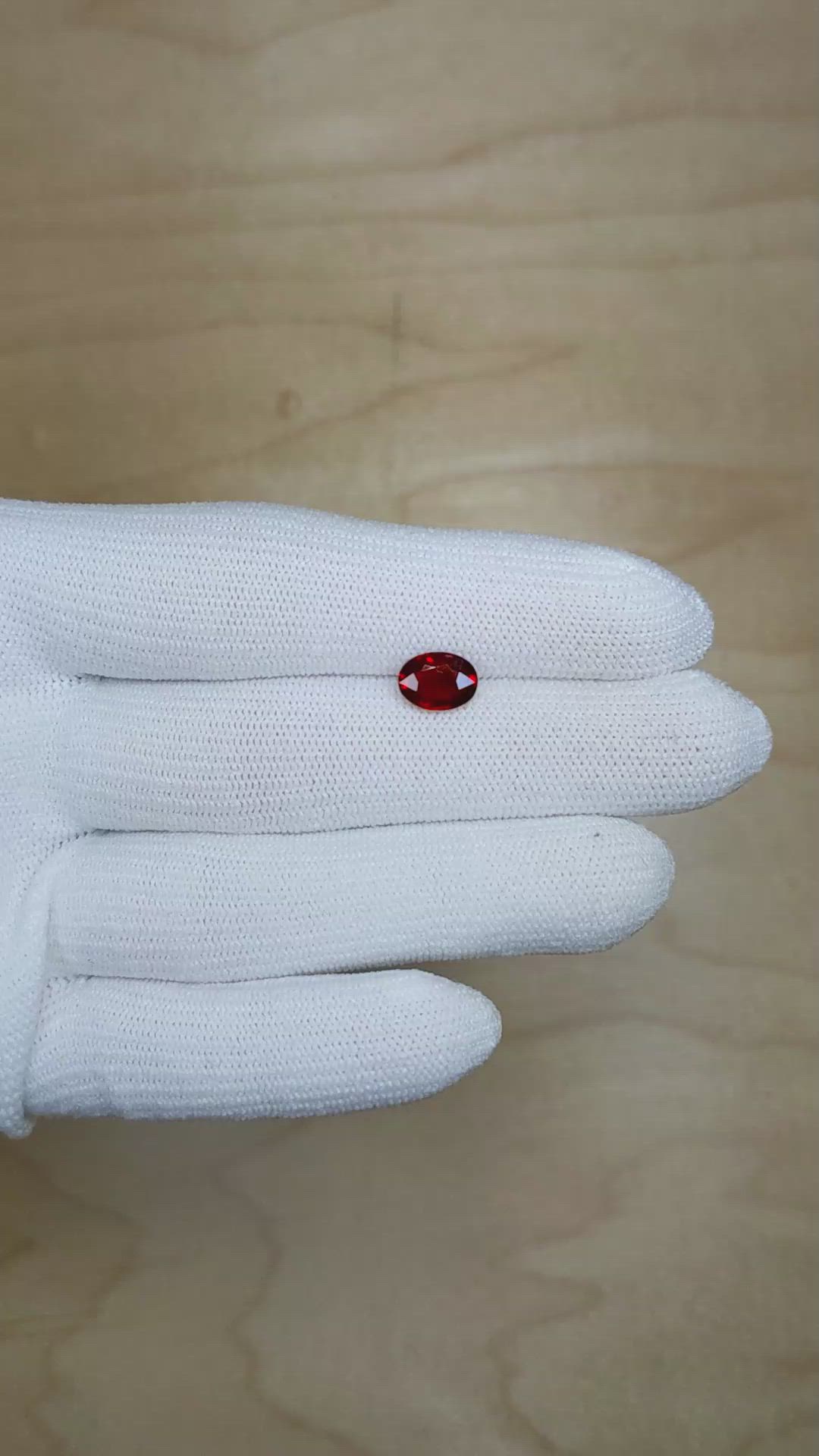 2.05 Ct. Ruby from Mozambique Size Video