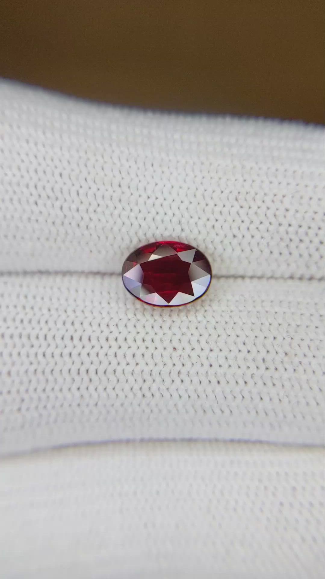 2.05 Ct. Ruby from Mozambique Size Video