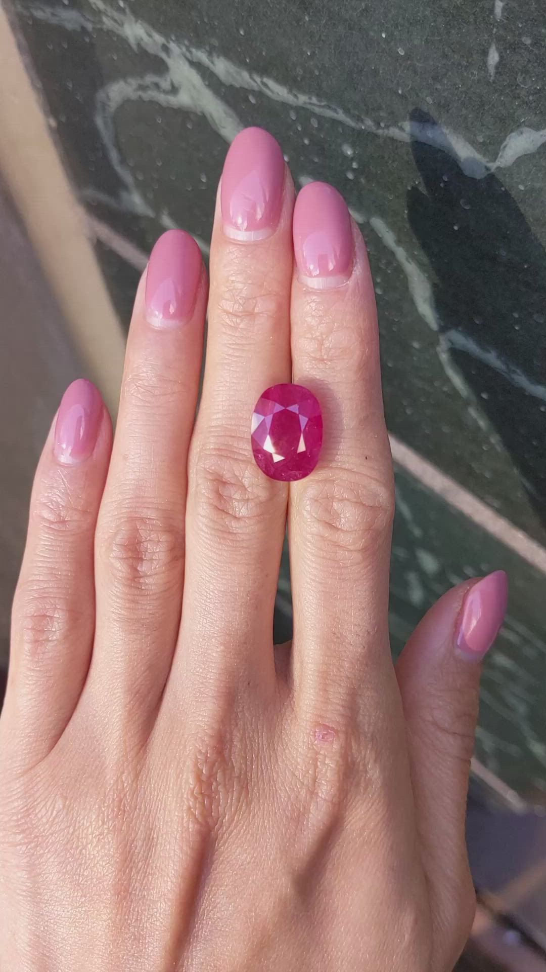 12.39 Ct. Ruby from Mozambique Size Video
