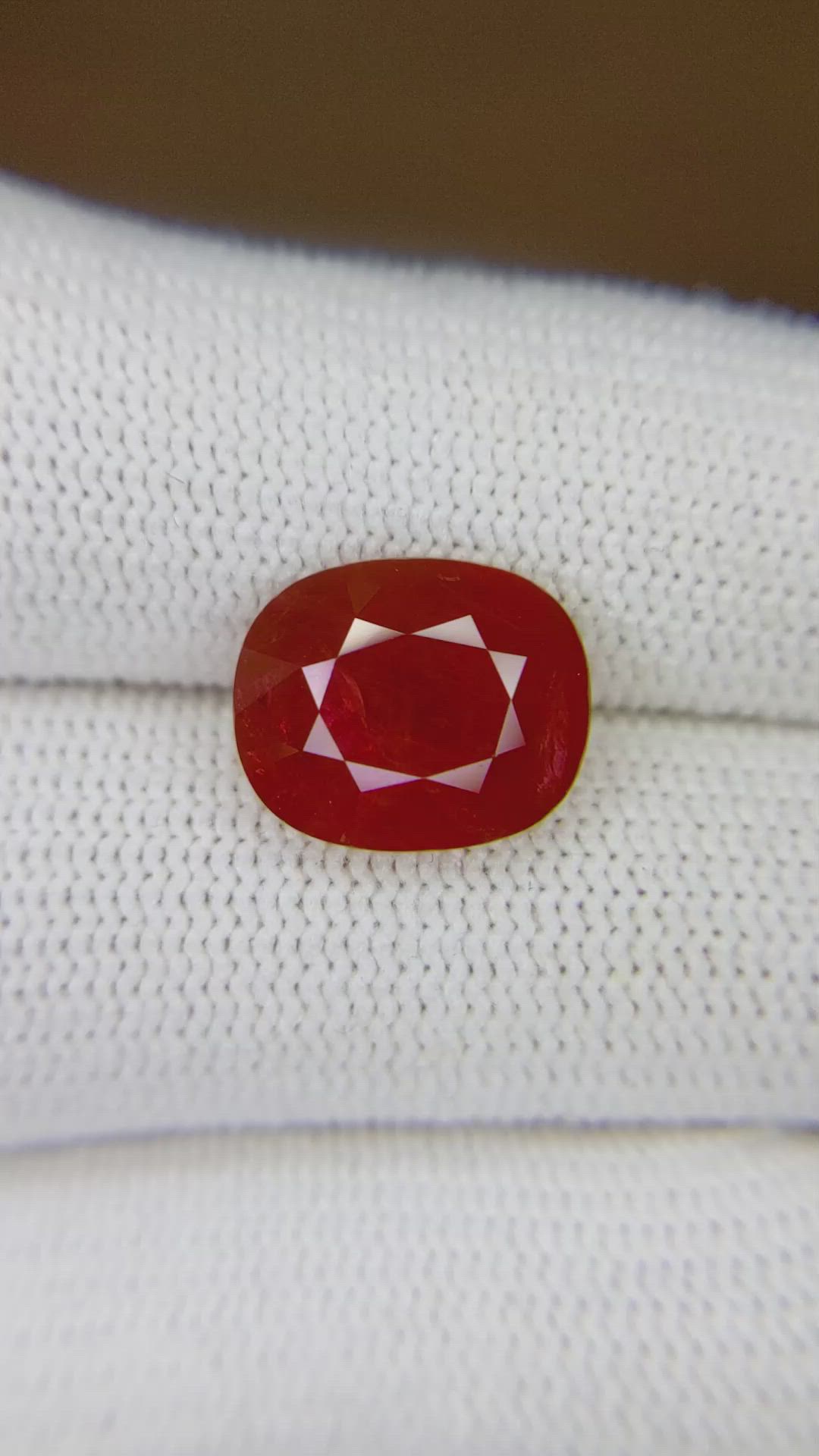 6.09 Ct. Ruby from Mozambique Size Video