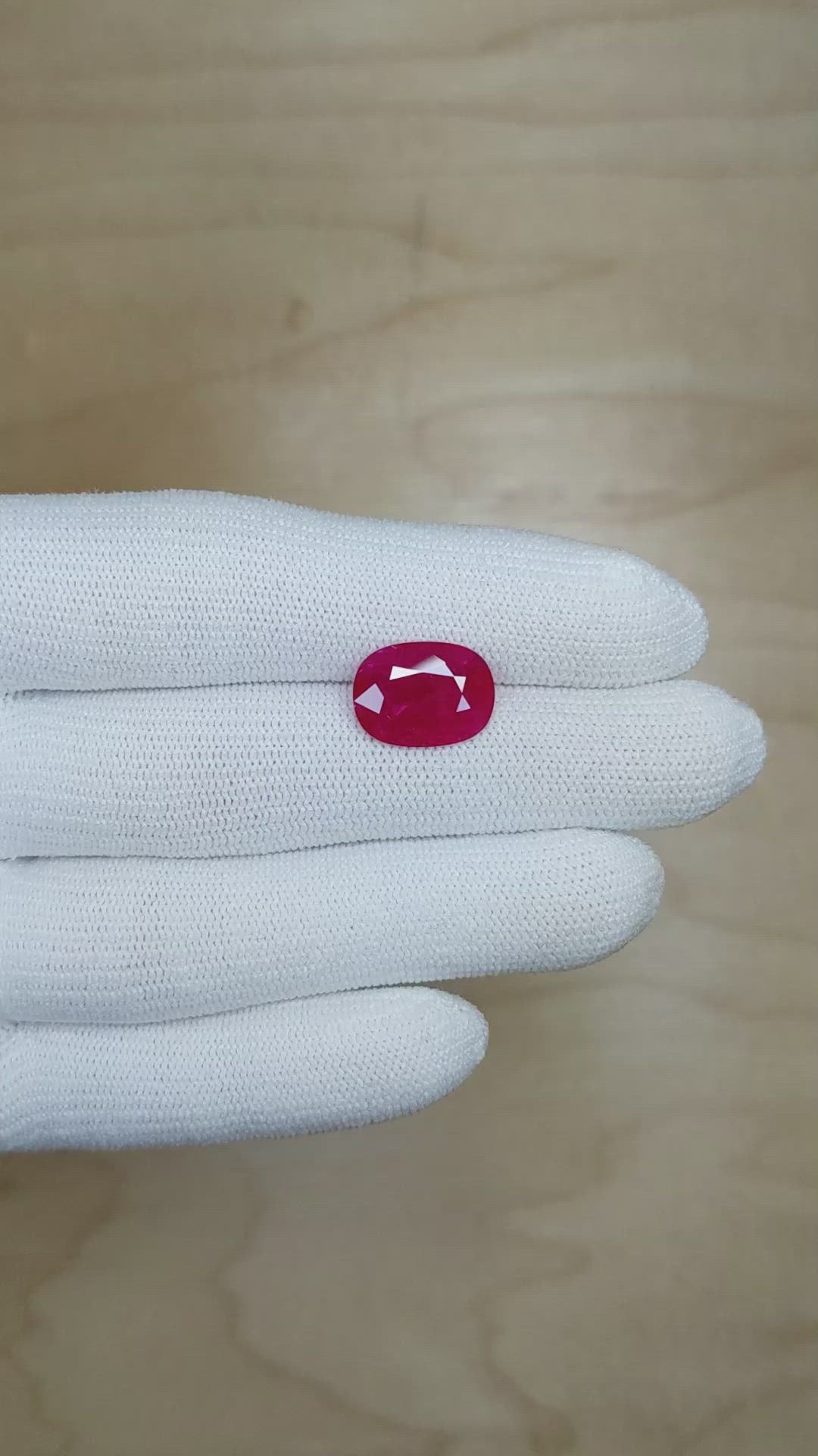 5.49 Ct. Ruby from Mozambique Size Video