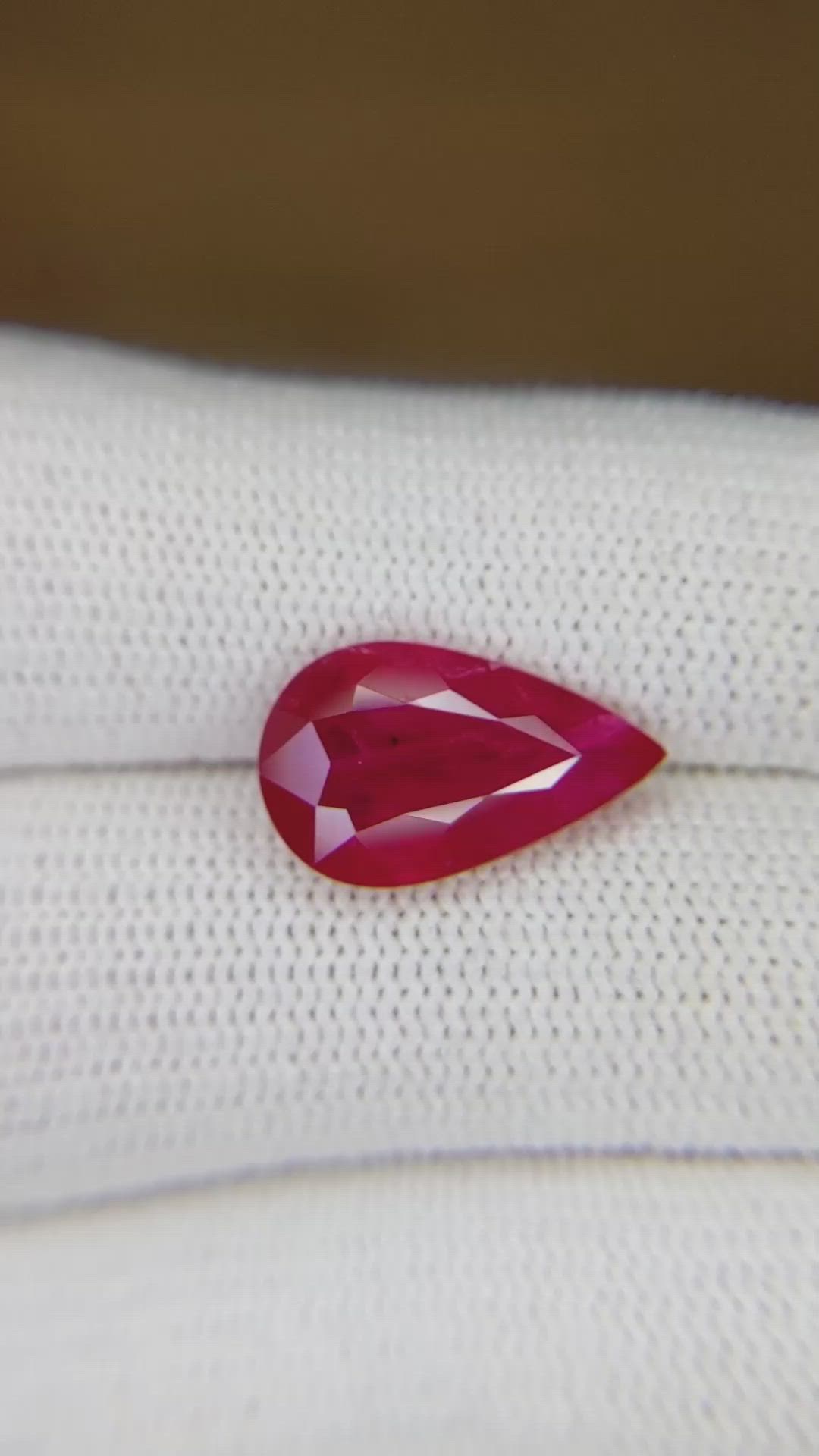 5.30 Ct. Ruby from Mozambique Size Video