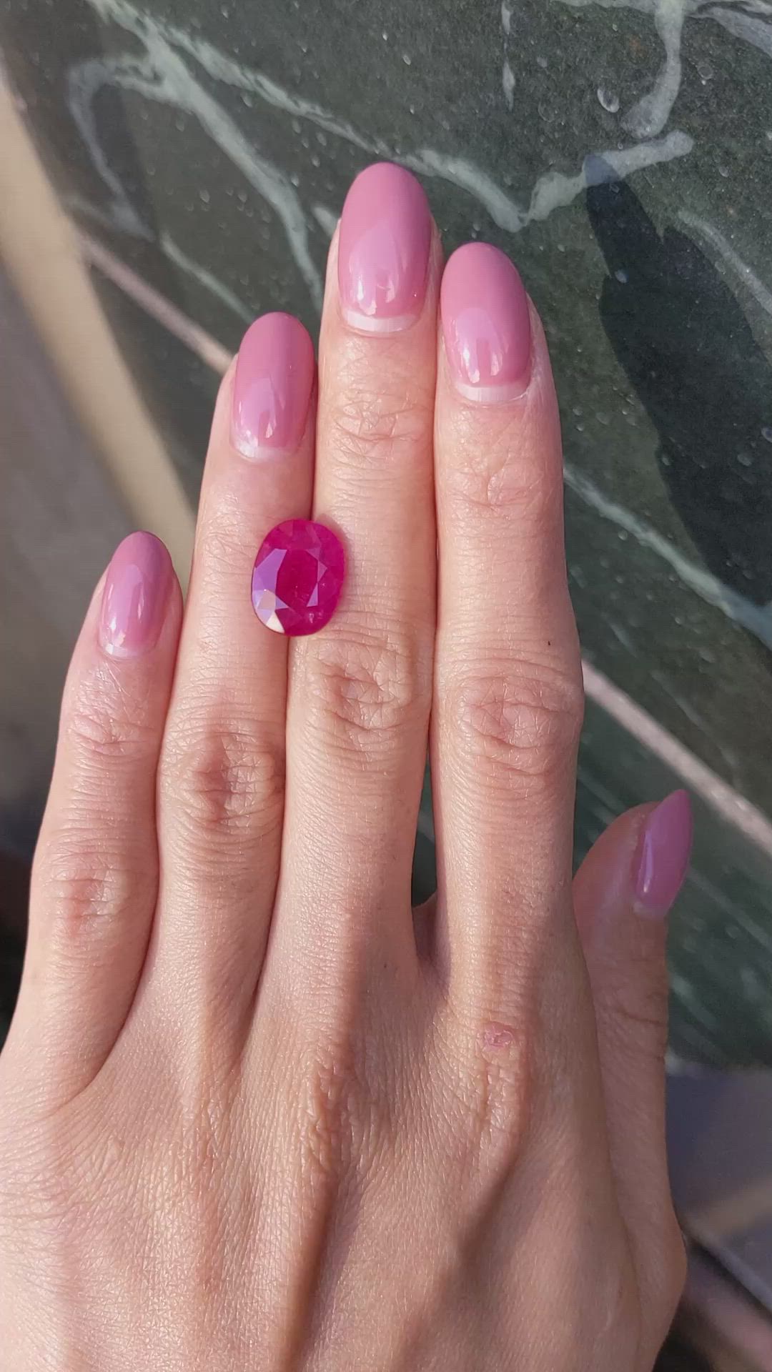 5.31 Ct. Ruby from Mozambique Size Video