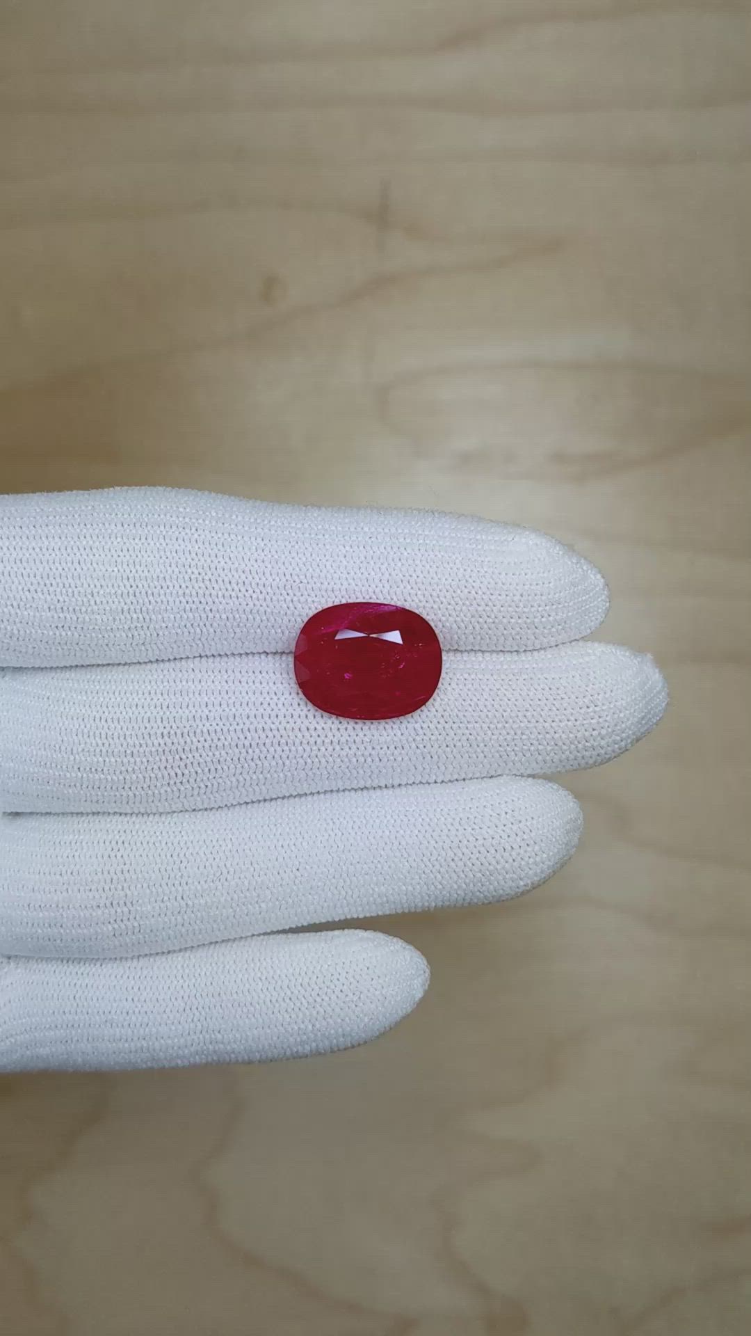 10.27 Ct. Ruby from Mozambique Size Video