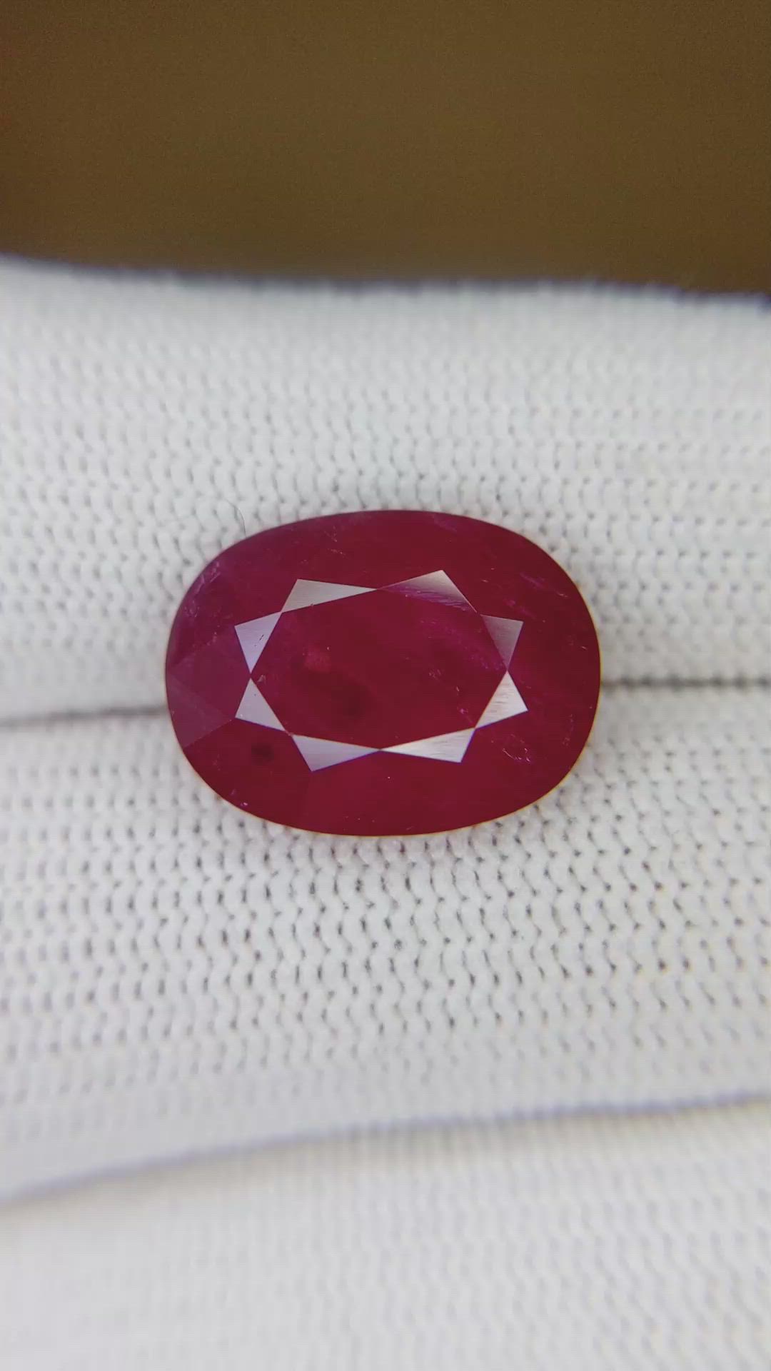 9.21 Ct. Ruby from Mozambique Size Video