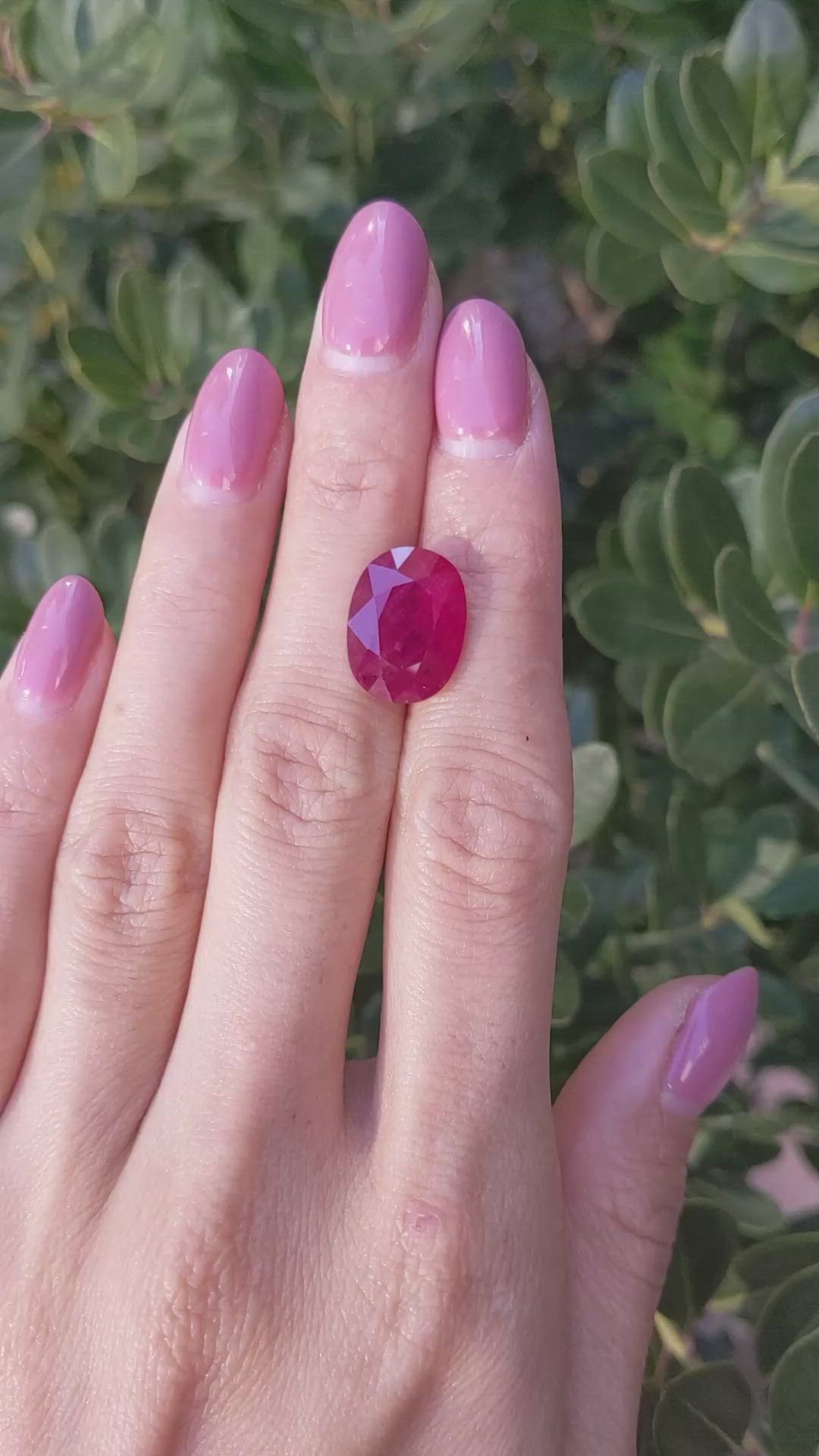 9.21 Ct. Ruby from Mozambique Size Video