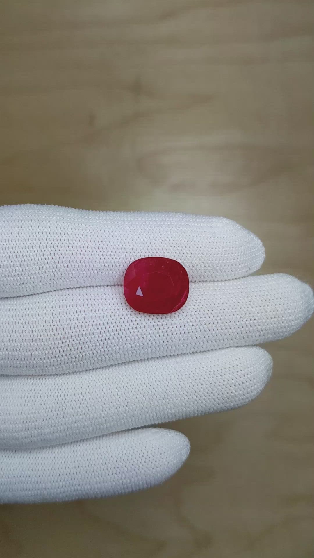 10.19 Ct. Ruby from Mozambique Size Video