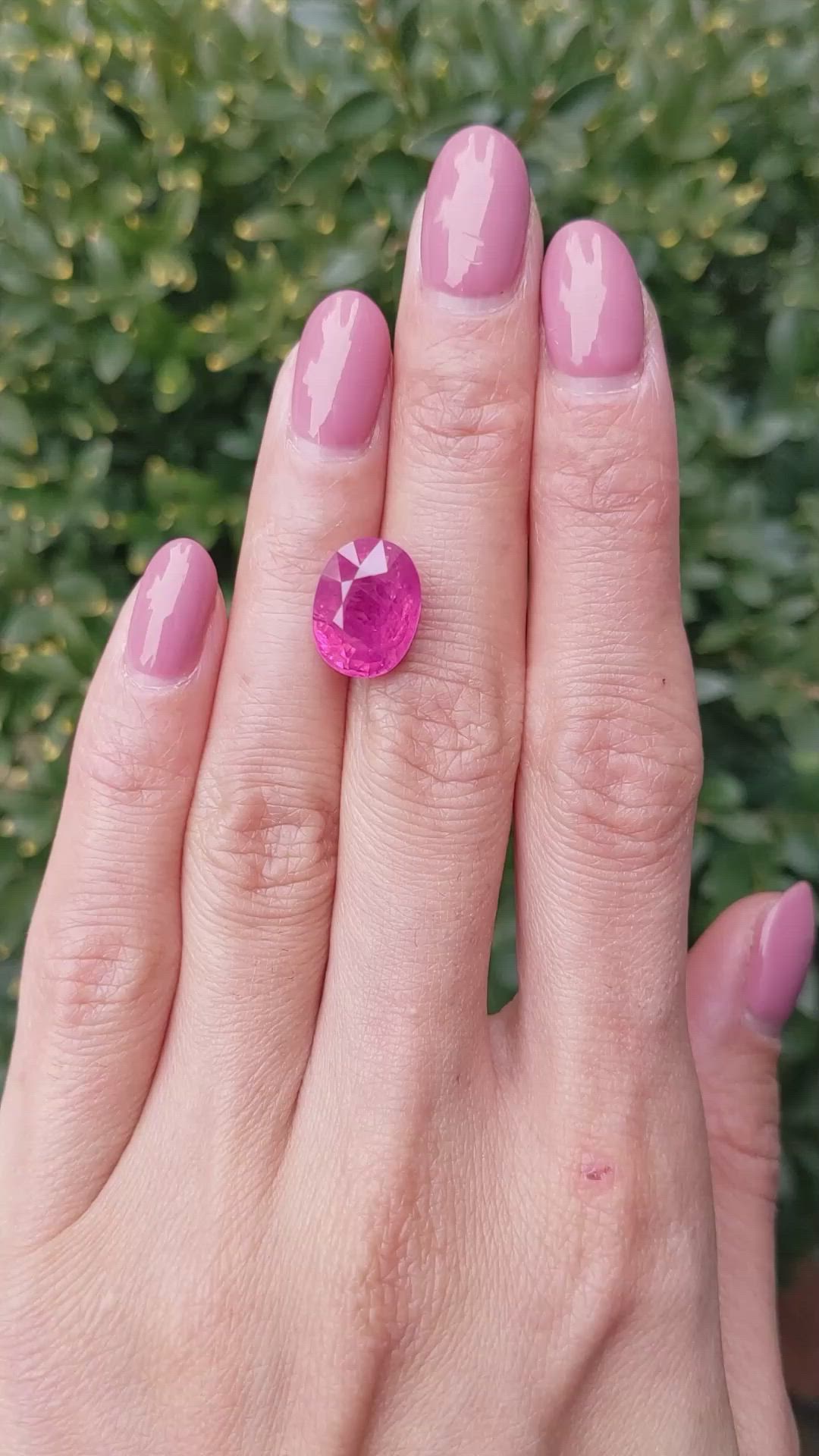 7.75 Ct. Ruby from Mozambique Size Video