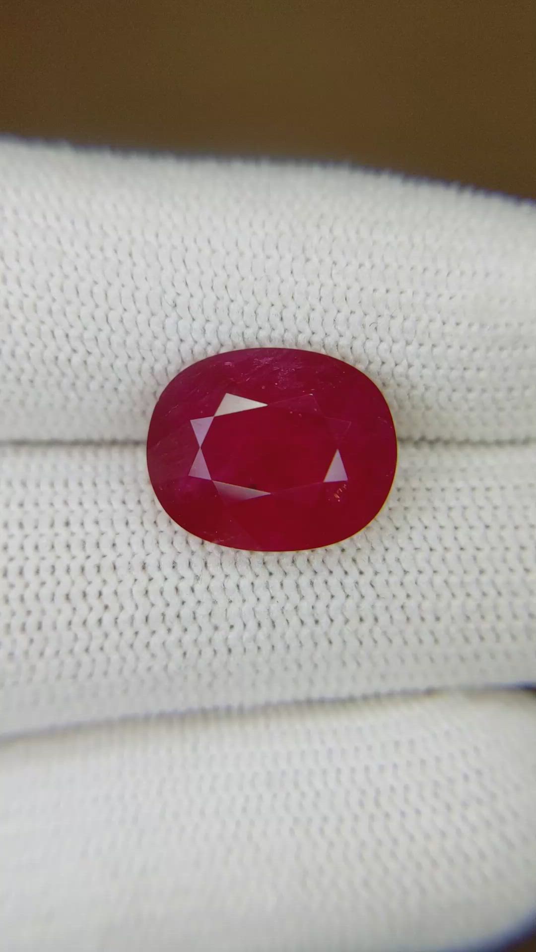 6.82 Ct. Ruby from Mozambique Size Video