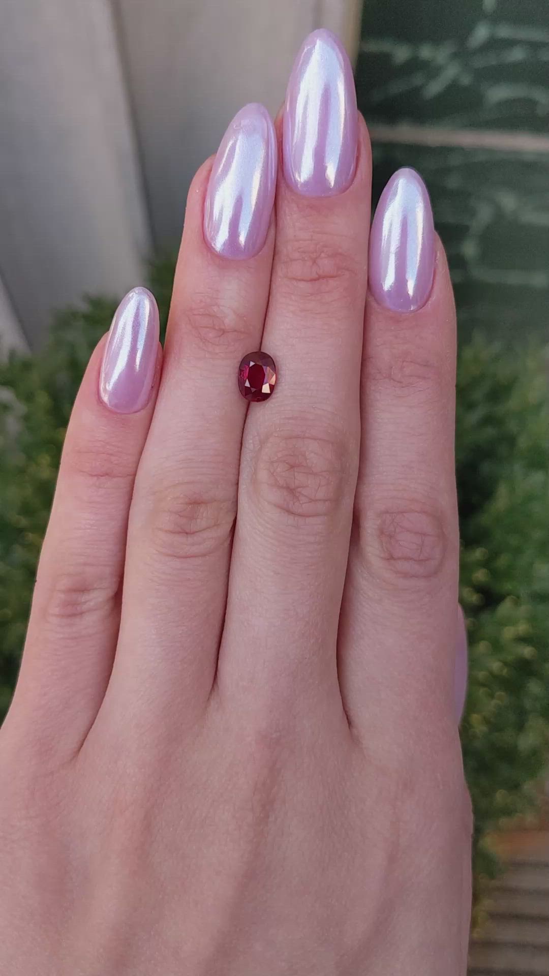 1.39 Ct. Ruby from Mozambique Size Video