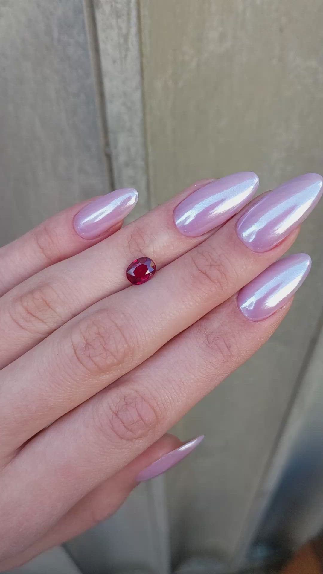 1.39 Ct. Ruby from Mozambique Size Video