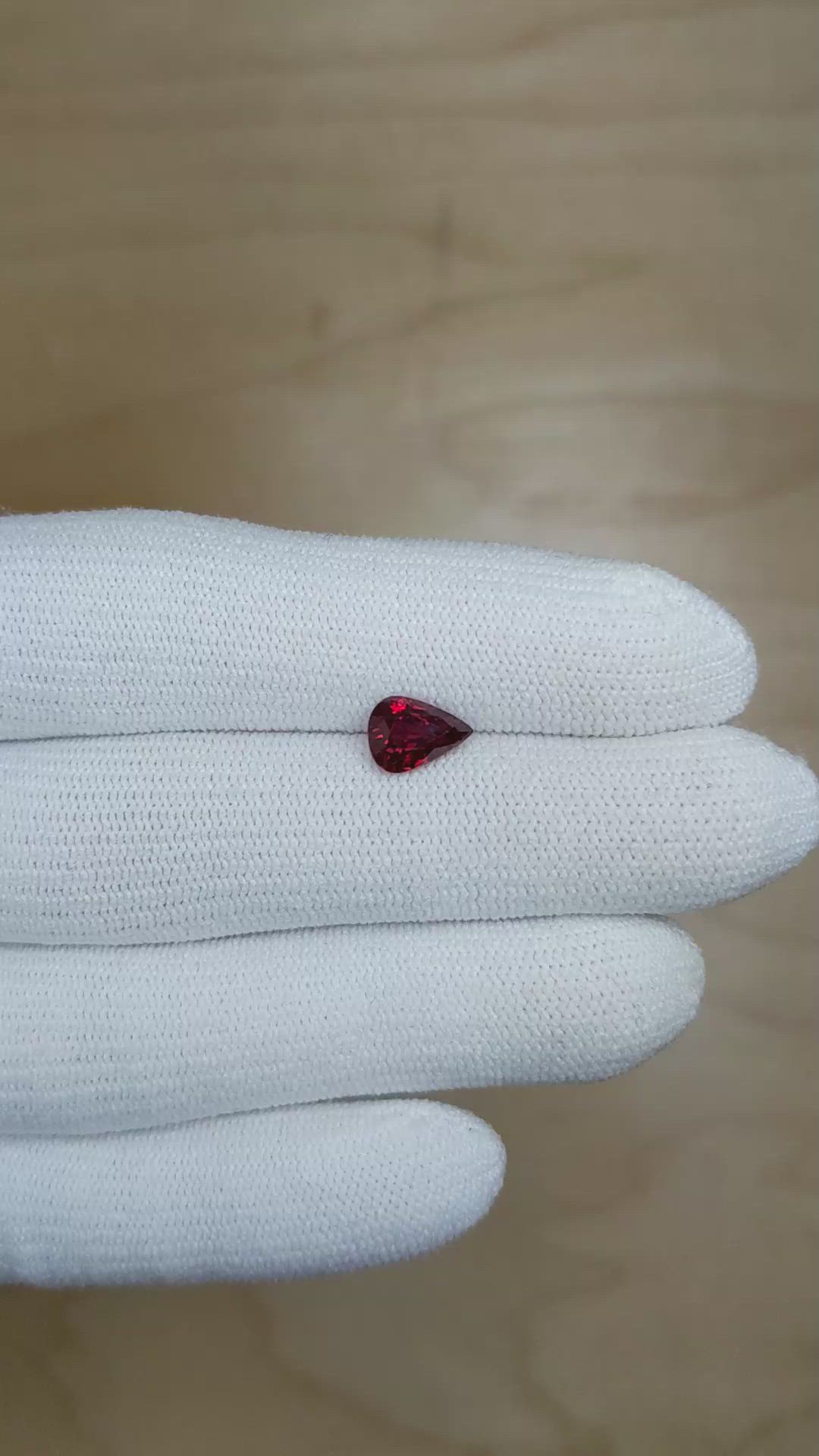1.45 Ct. Ruby from Mozambique Size Video